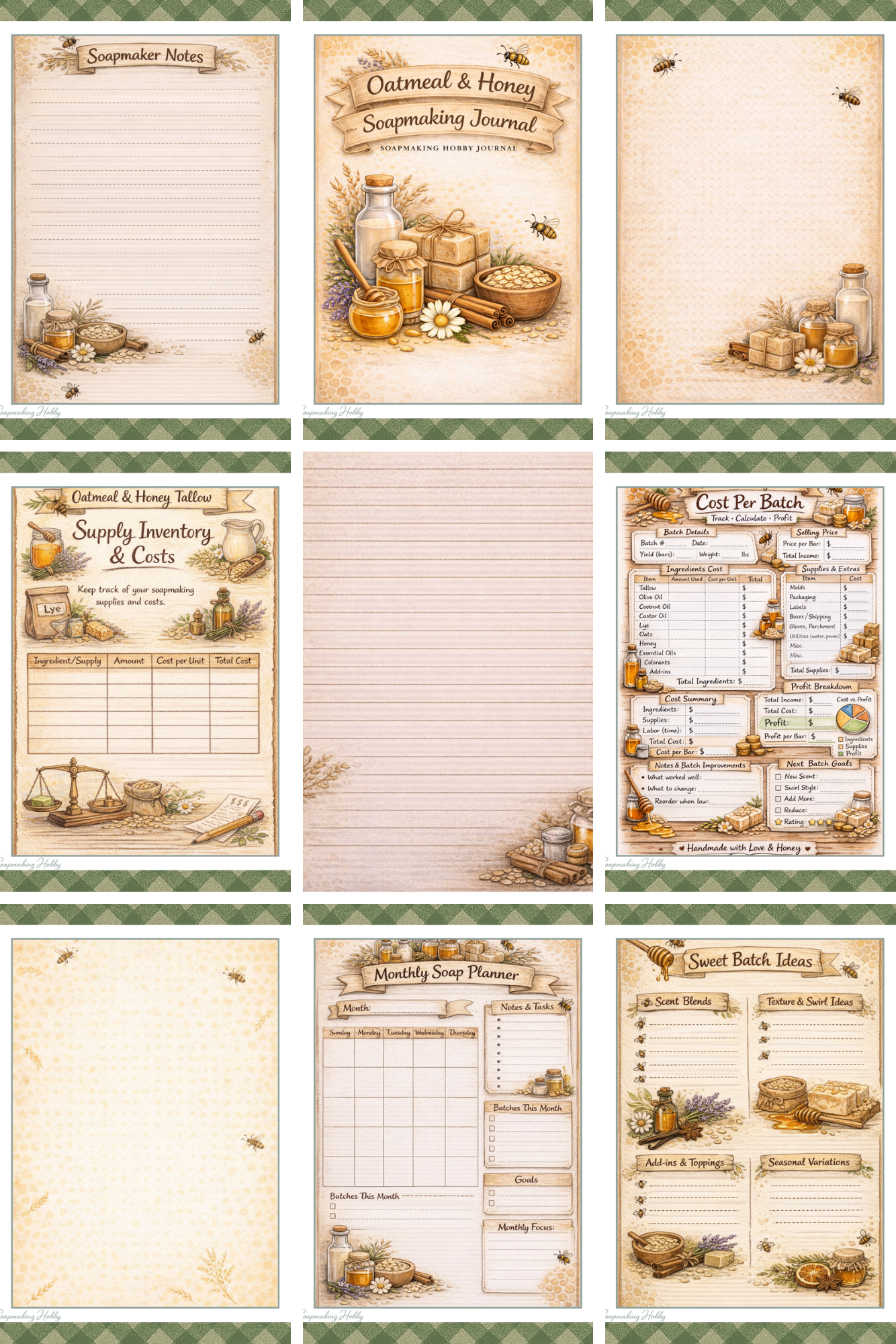 Oatmeal and Honey Soapmaking Journal 