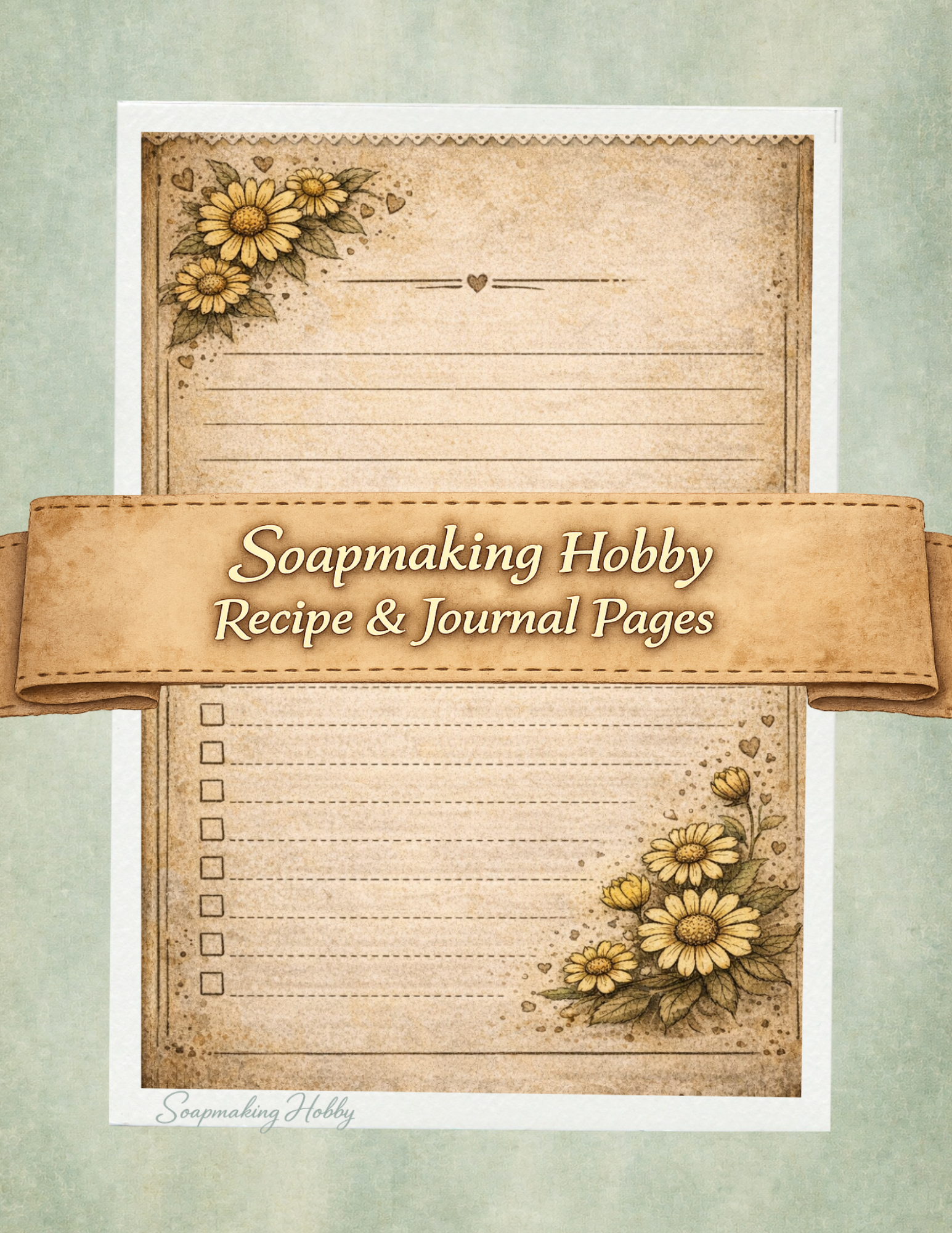 Goat Milk & Calendula Tallow Soap Recipe and Journal Pages