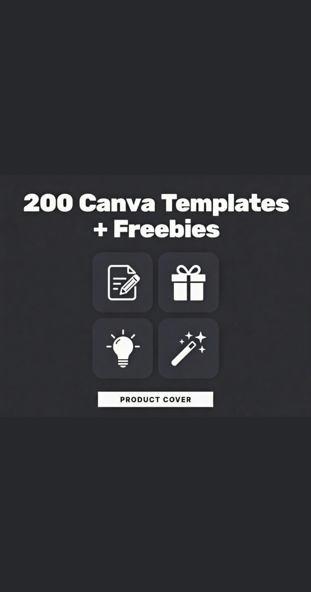 200 Canva Templates Pack + 80 Freebies