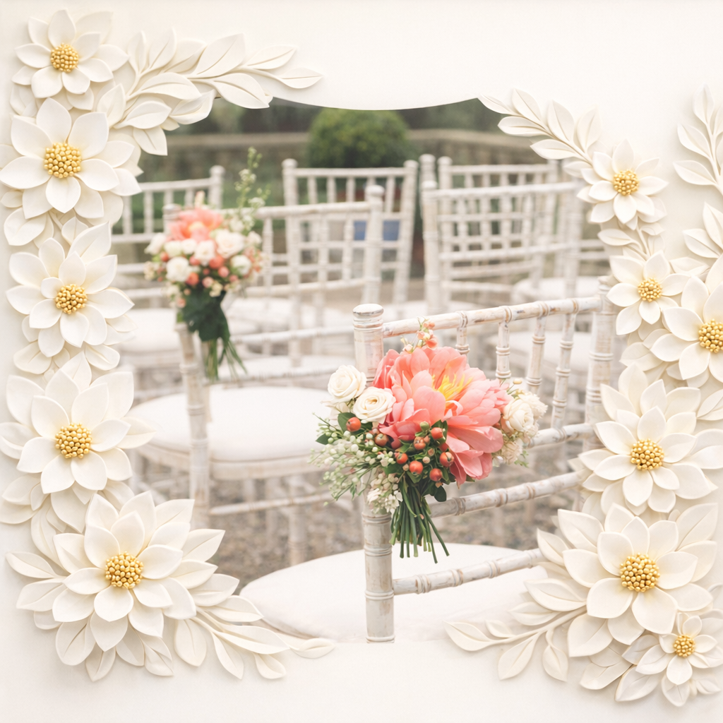 Elegant Wedding Chair Floral Decor