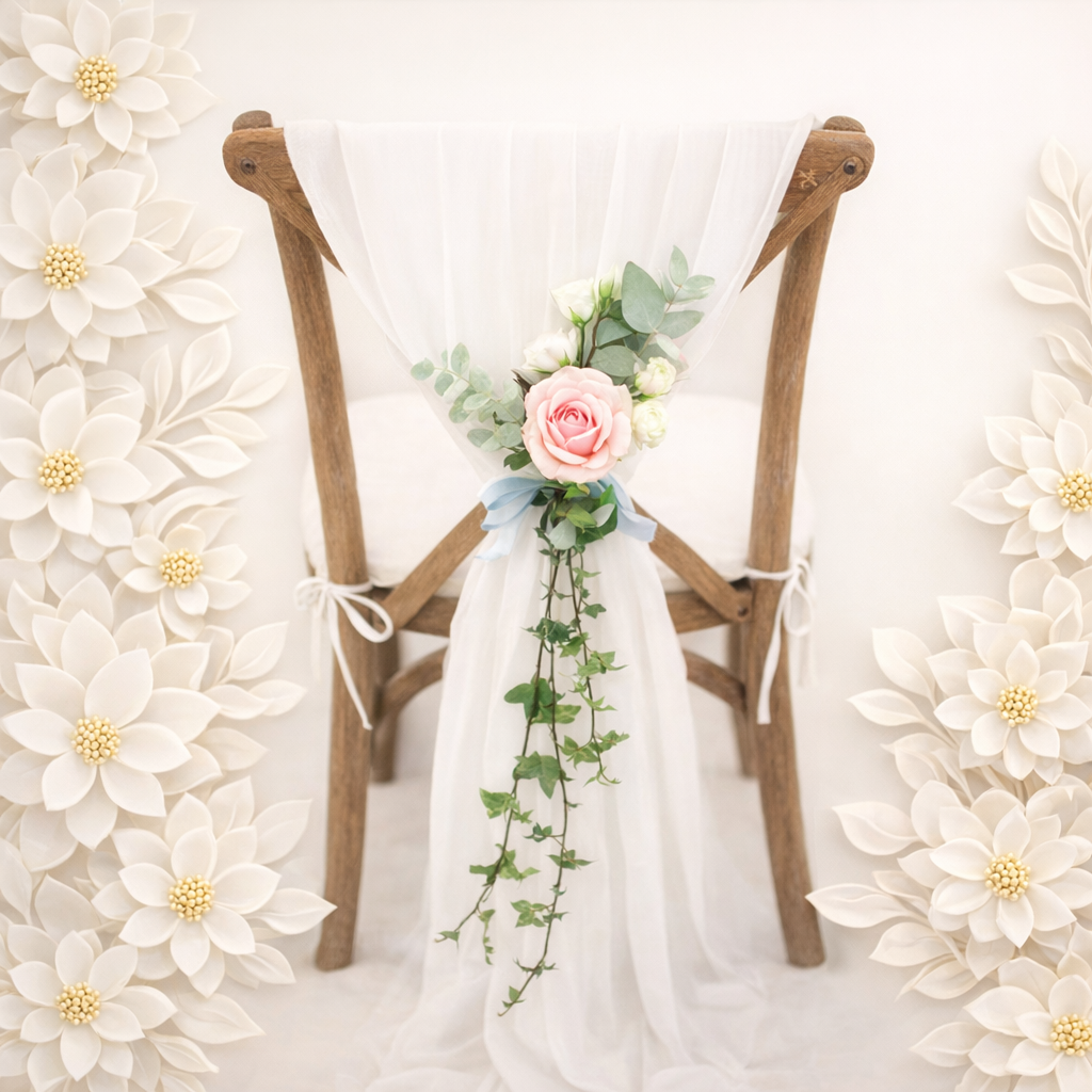 Floral Wedding Chair Decor