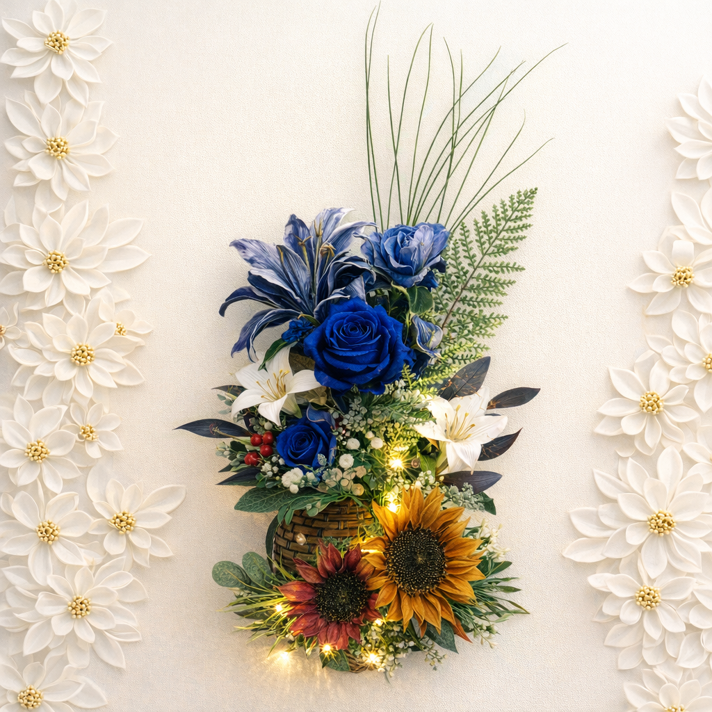 Elegant Floral Mug Arrangement for a Male