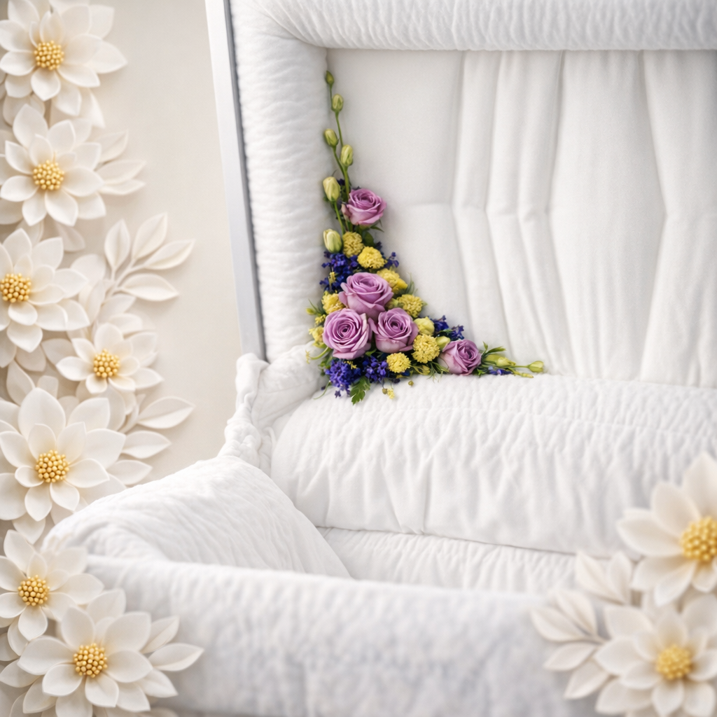 Pink and Yellow Casket Corner