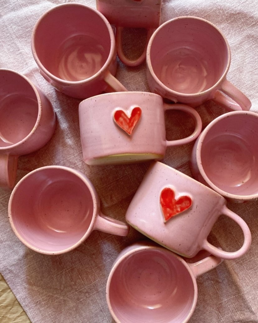 Pink mugs