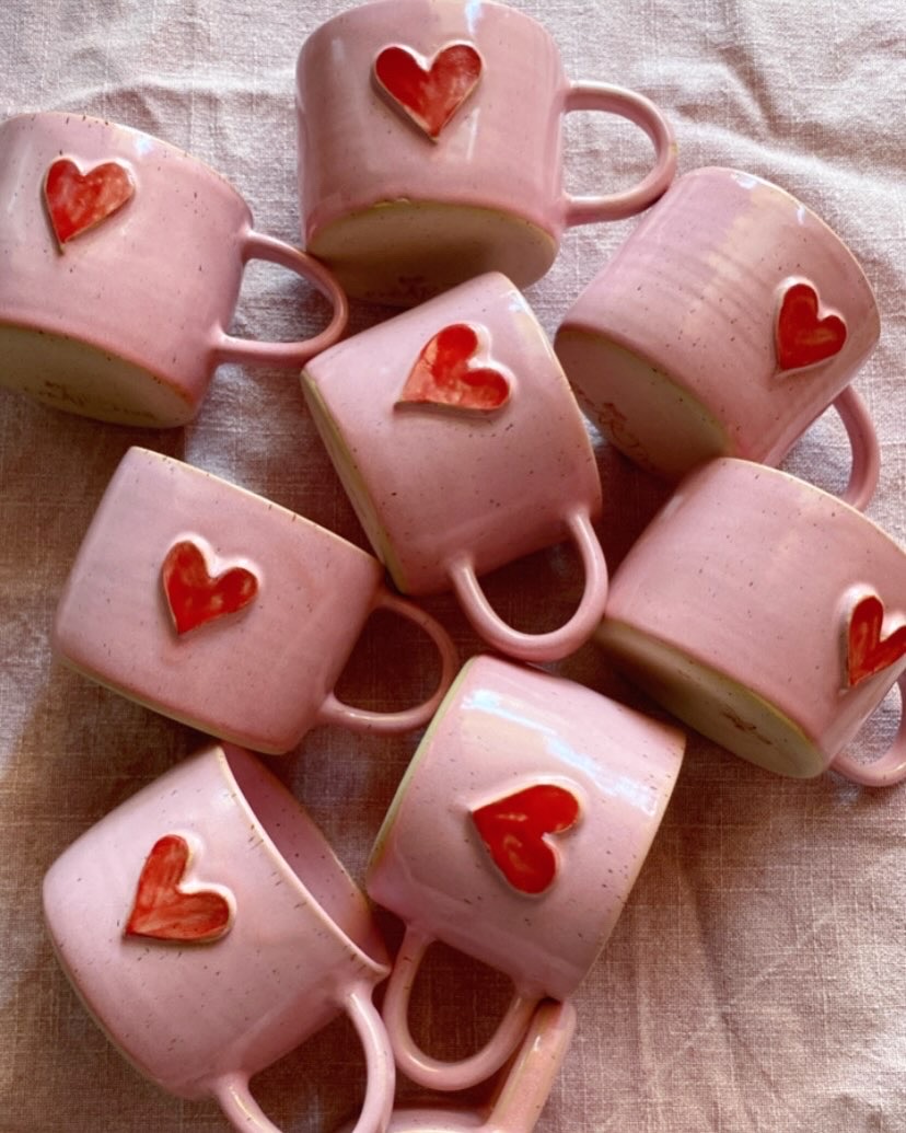 Pink mugs