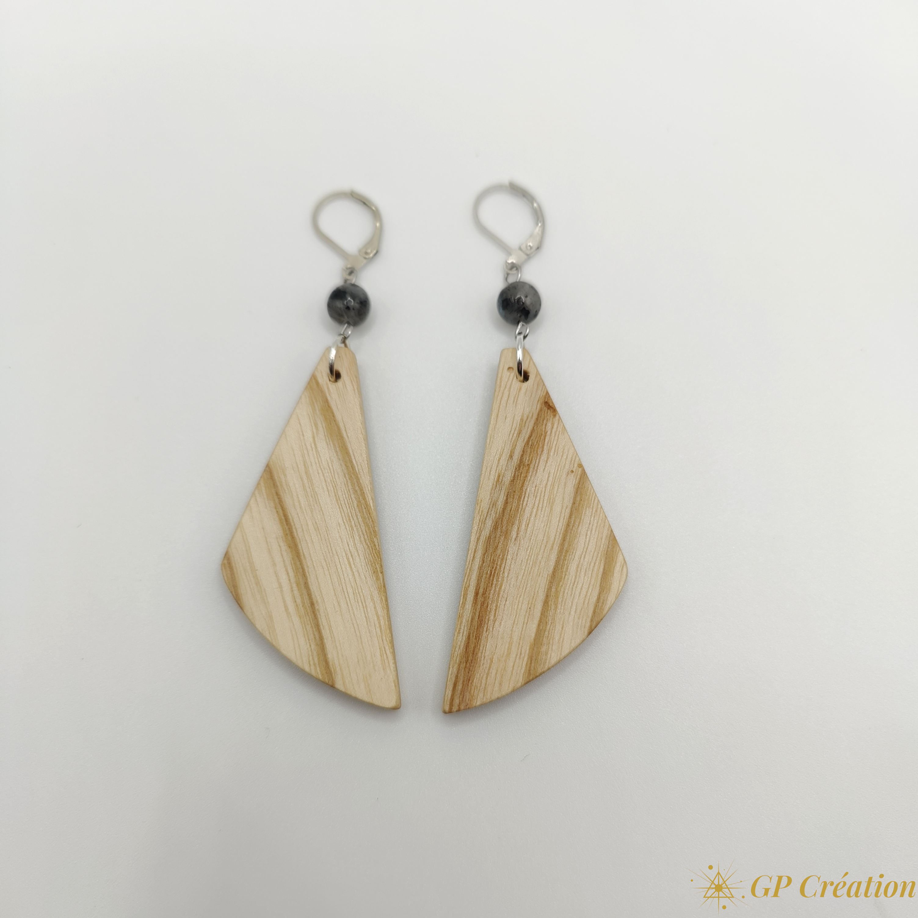 Boucles d'oreilles en frêne