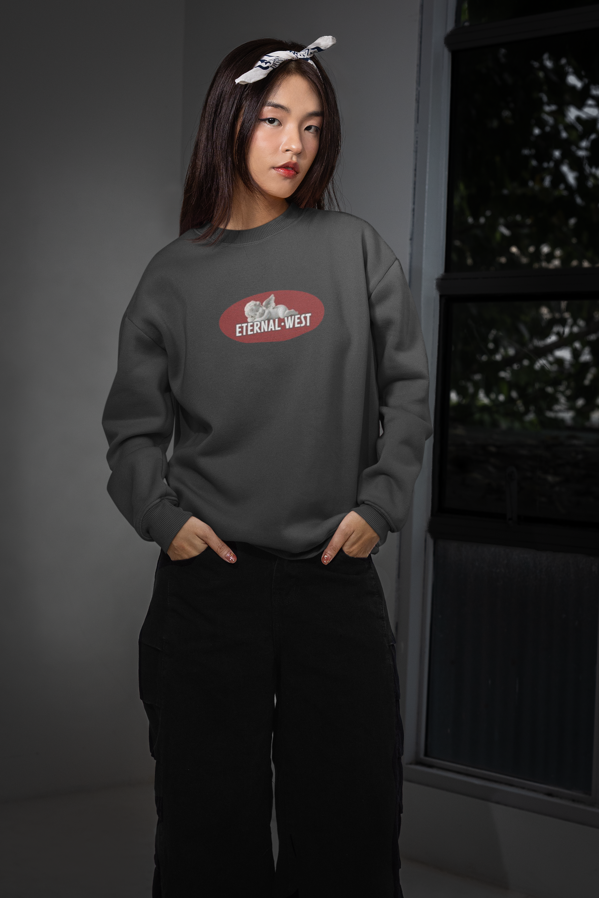 Sudadera cuello redondo "Querubín"