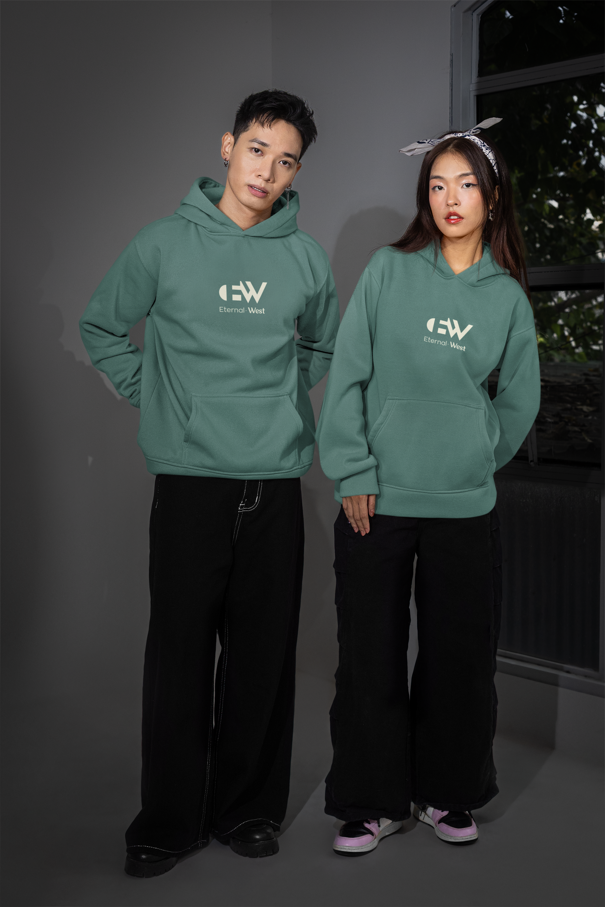 Sudadera capucha "E·W"