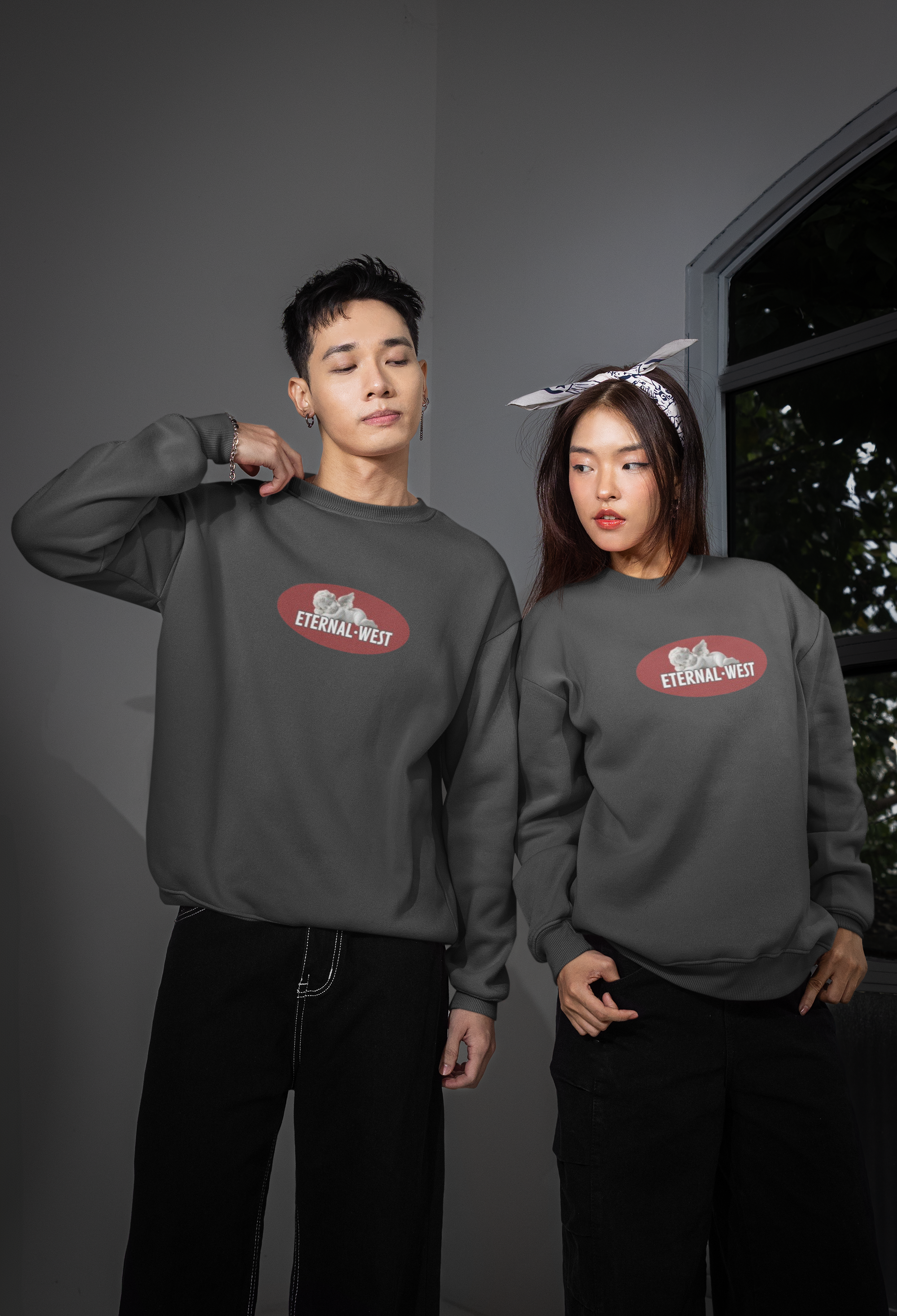 Sudadera cuello redondo "Querubín"