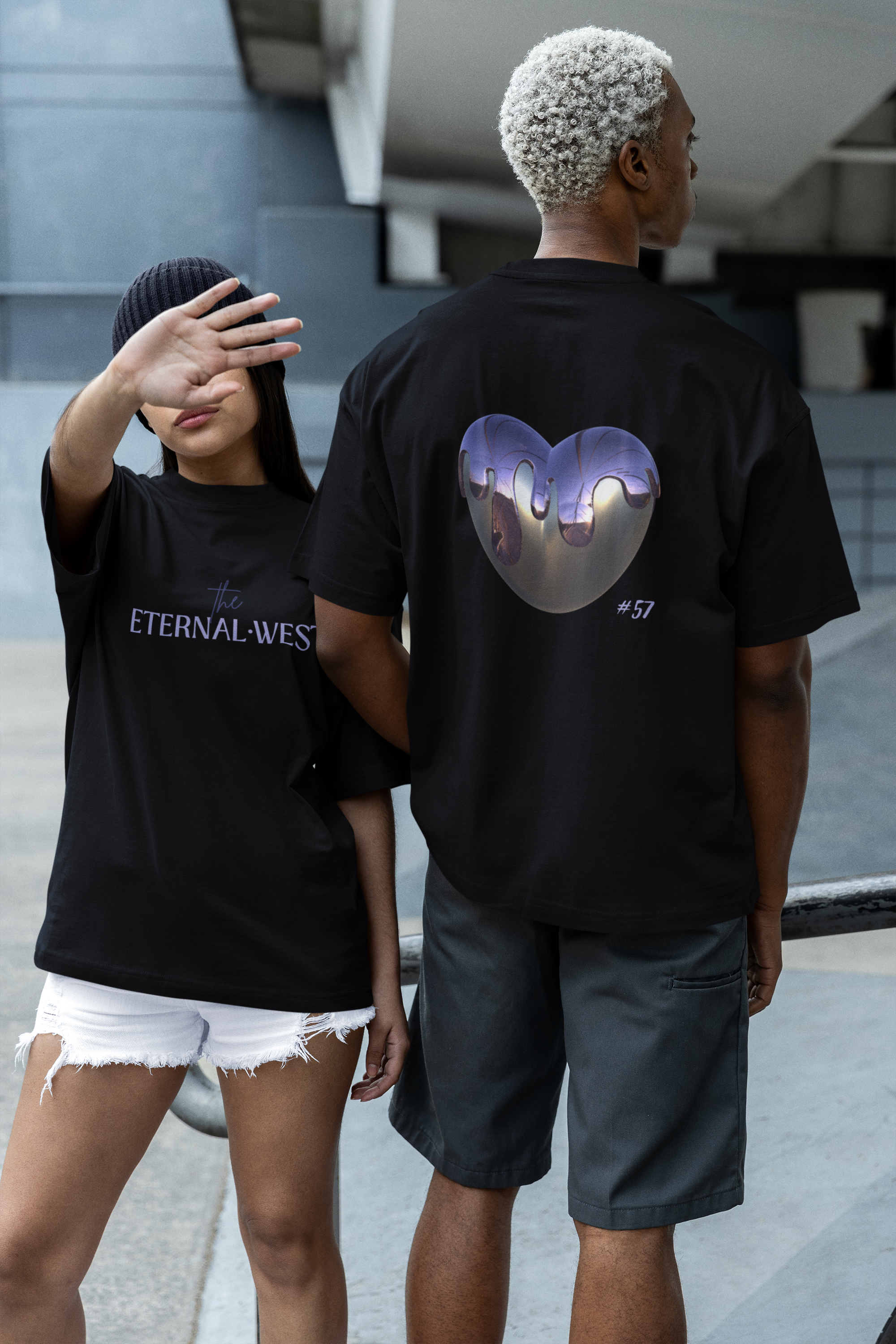 Camiseta oversize "Corazón de Acero"