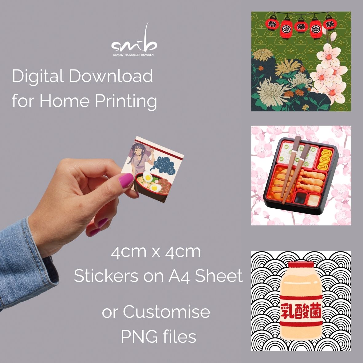 Japanese Kitsch Designer Sticker Pack