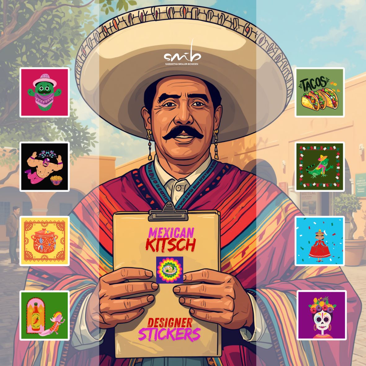 Mexican Kitsch Designer Sticker Pack