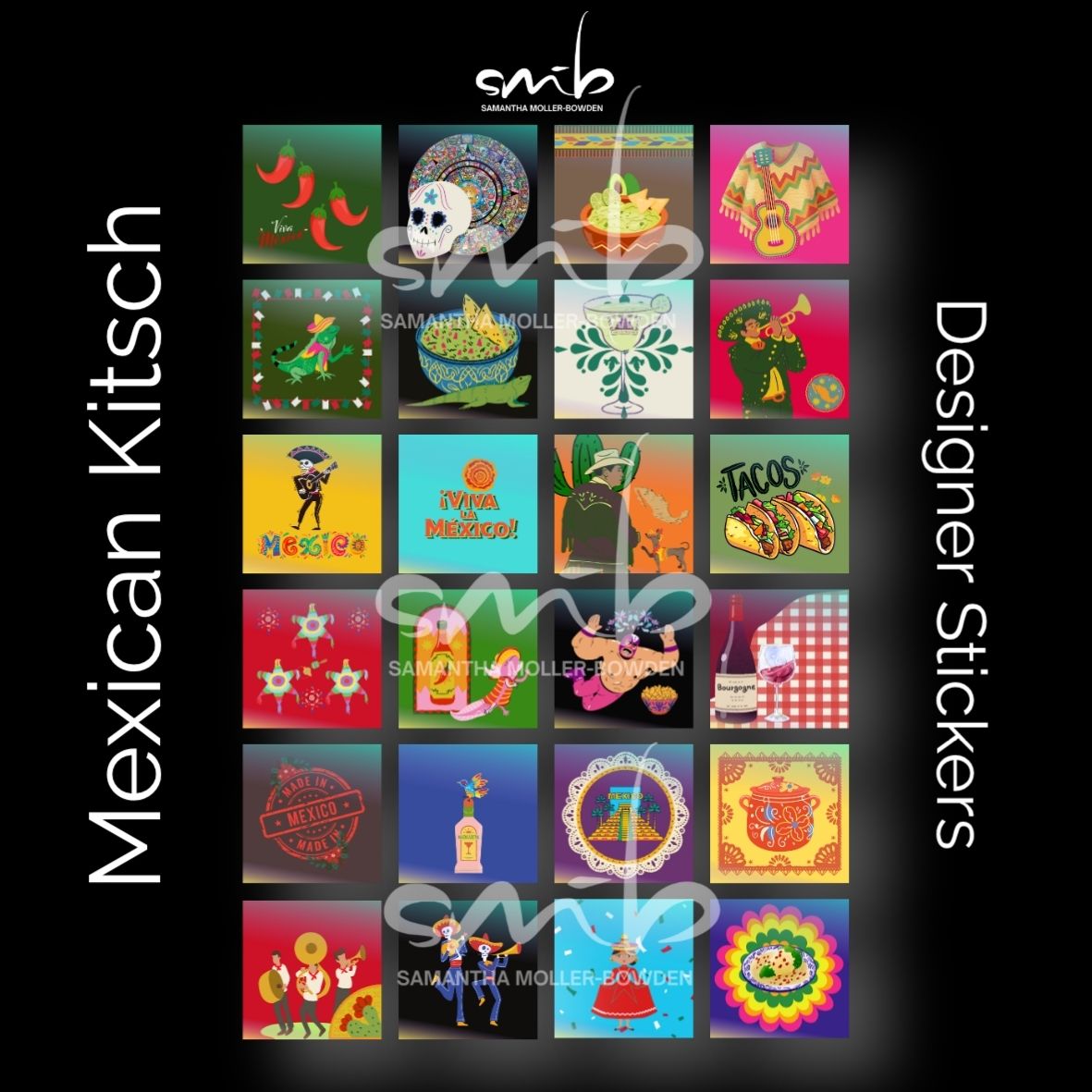 Mexican Kitsch Designer Sticker Pack