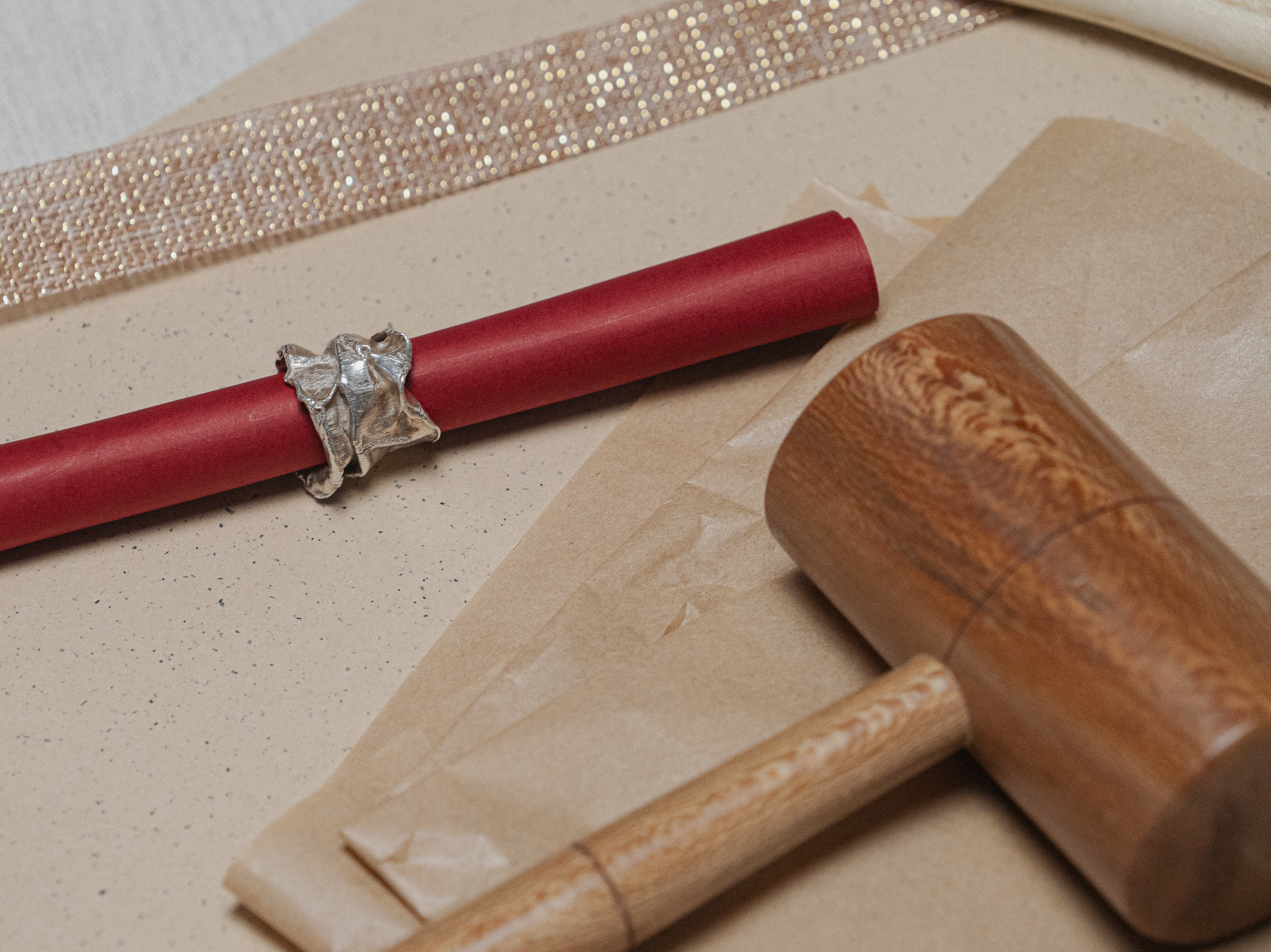 anillo papel en plata 925 