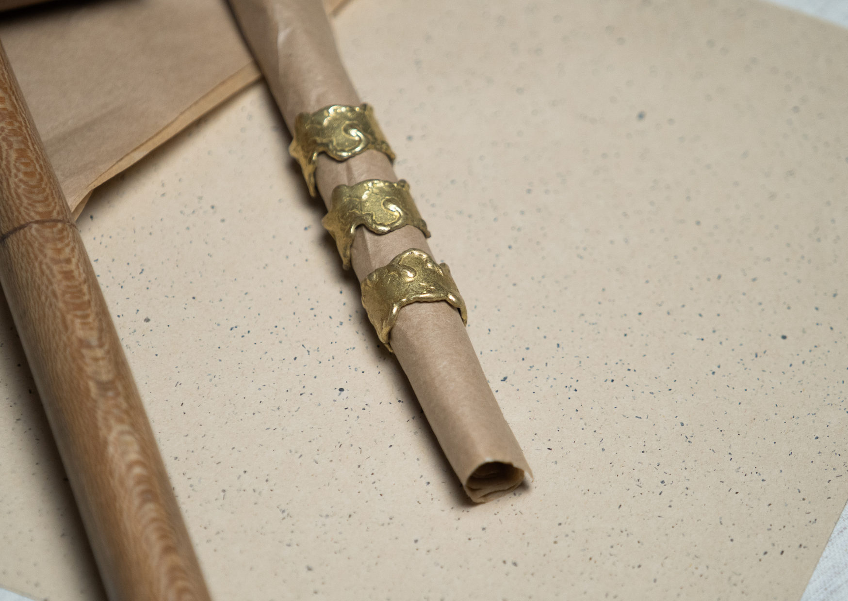 Anillo chorreado bronce