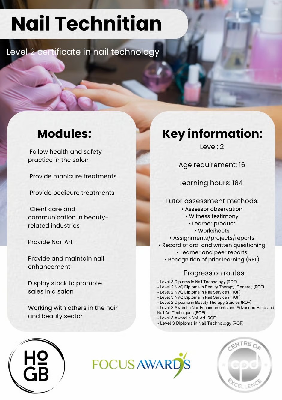 Level 2 Nail Technician Certificate