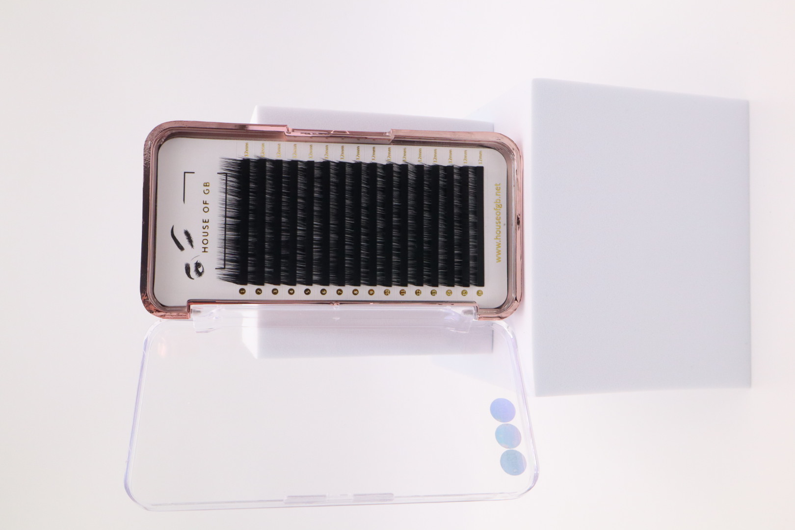 Classic Lash Extensions 0.20 Single Length Trays for Professional Use (C, CC, D, Curl)