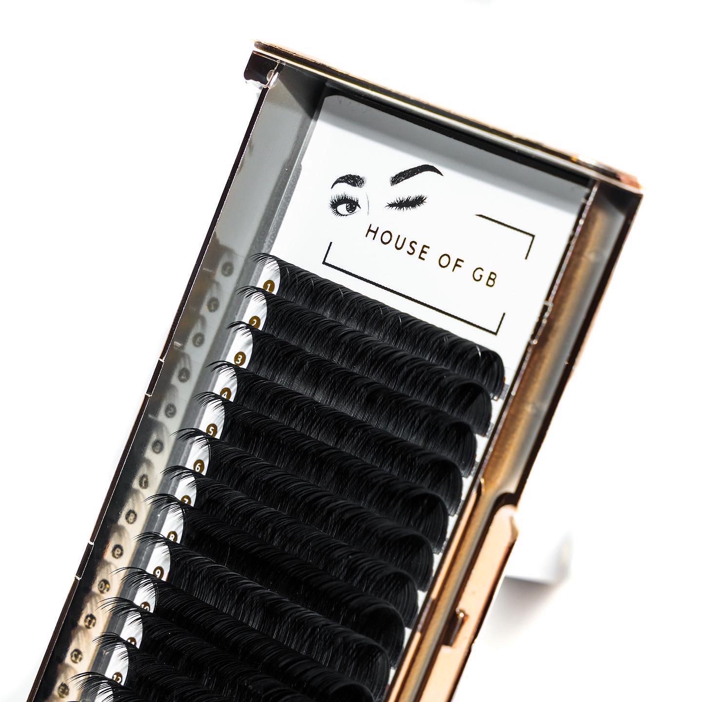 Russian Volume Lash Extensions 0.05 Mixed Trays for Professional Use (C, CC, D, DD, L Curl)