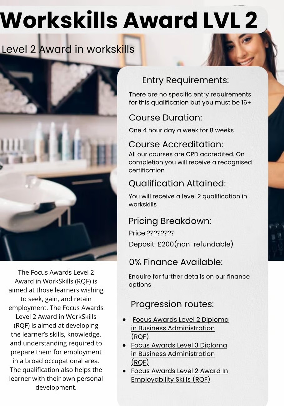 Level 2 Award in Workskills