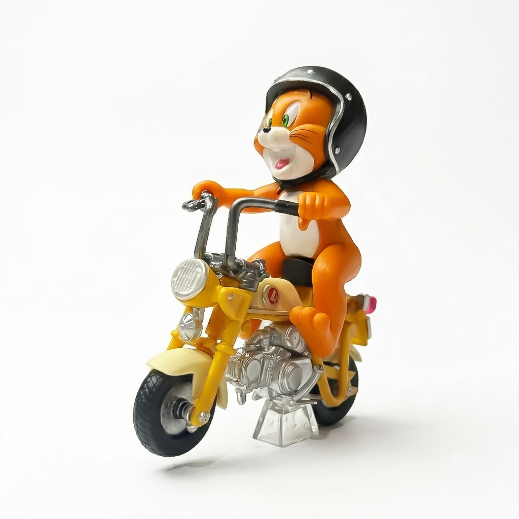 Miniature Motorcycle Rider Toy