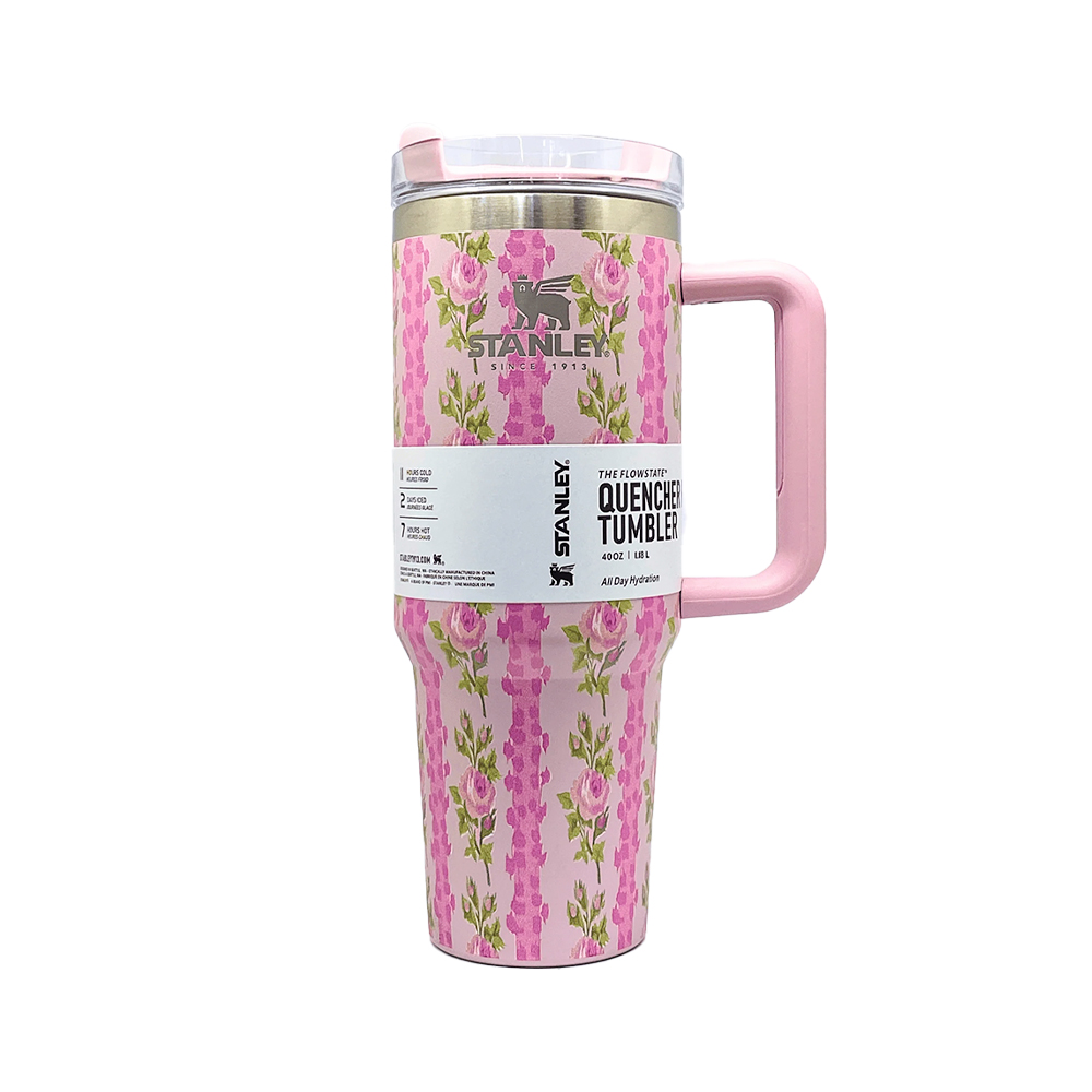 Stanley Pink Floral Quencher Tumbler