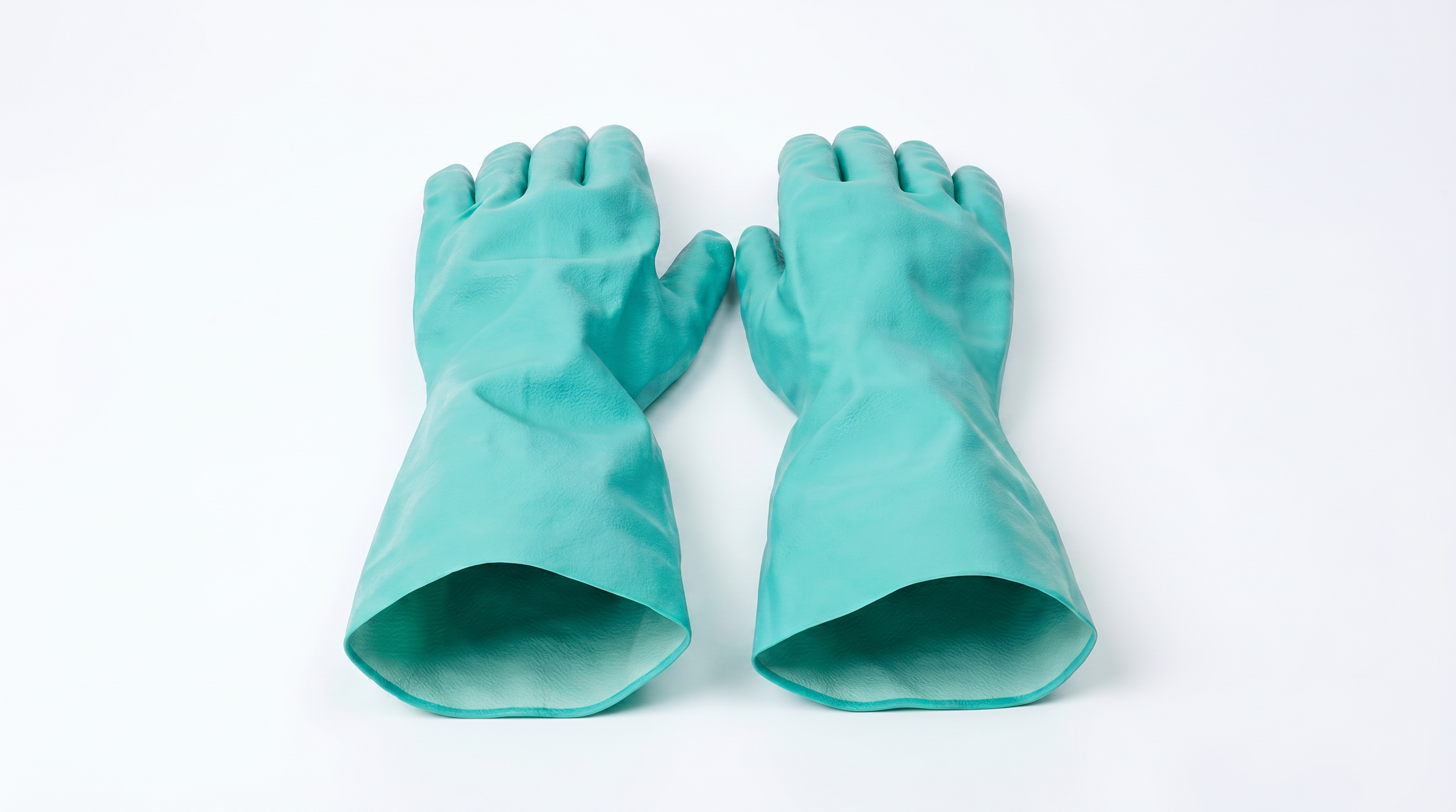 GUANTES DE LIMPIEZA DE NITRILO COLOR VERDE