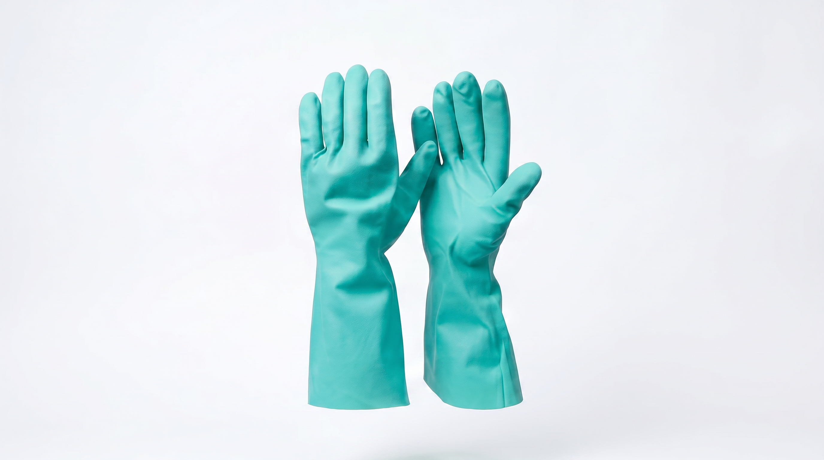 GUANTES DE LIMPIEZA DE NITRILO COLOR VERDE