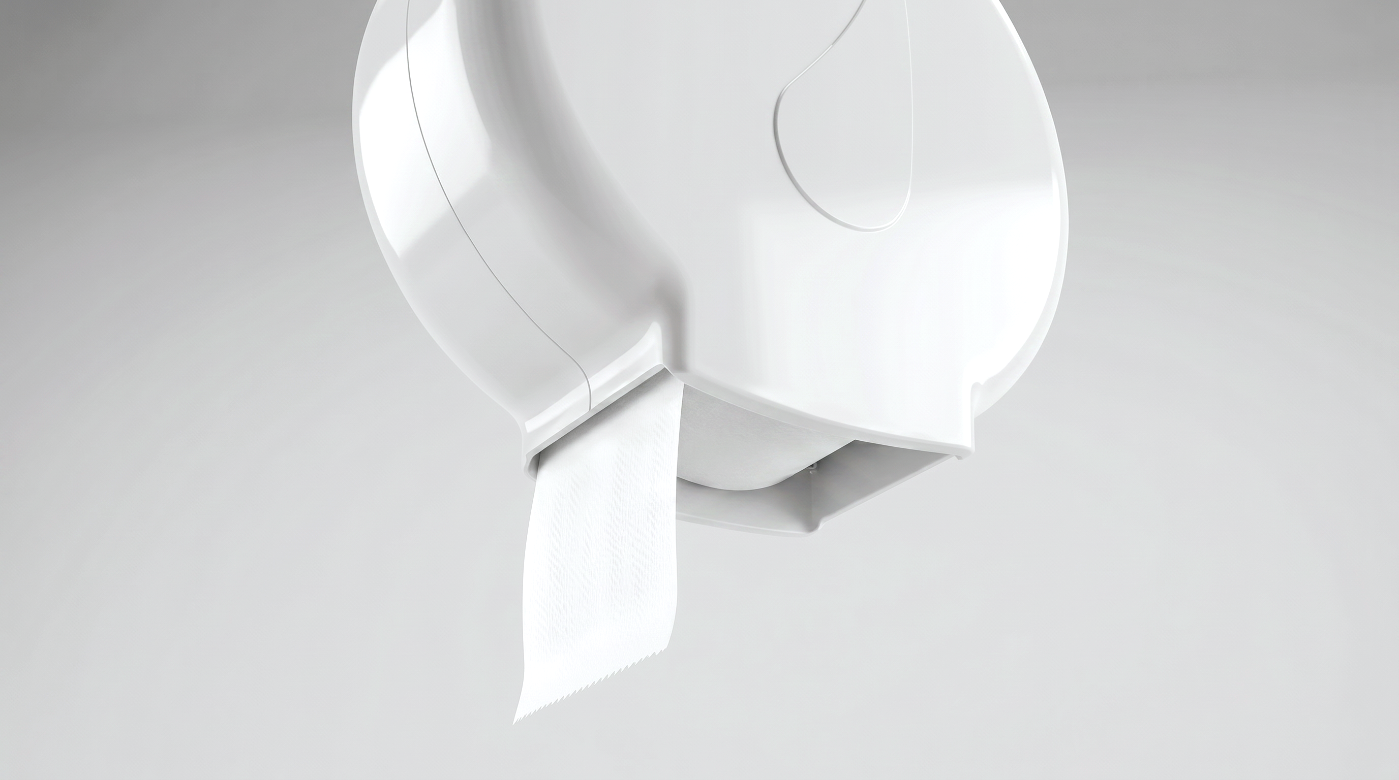 Dispensador de papel higiénico industrial hasta 500 mts.