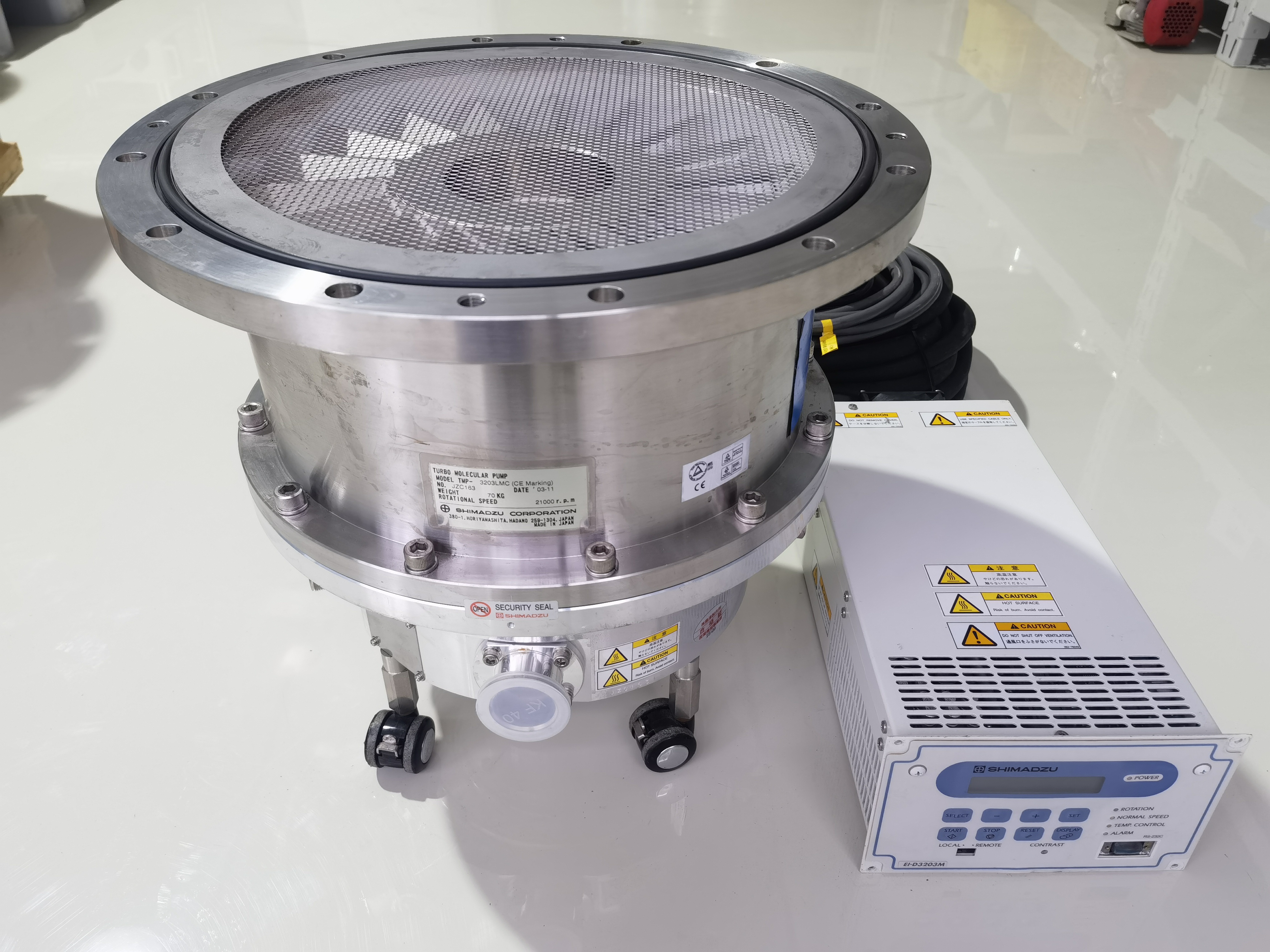 SHIMADZU Industrial Turbo Molecular Pump TMP- 3203LMC with control