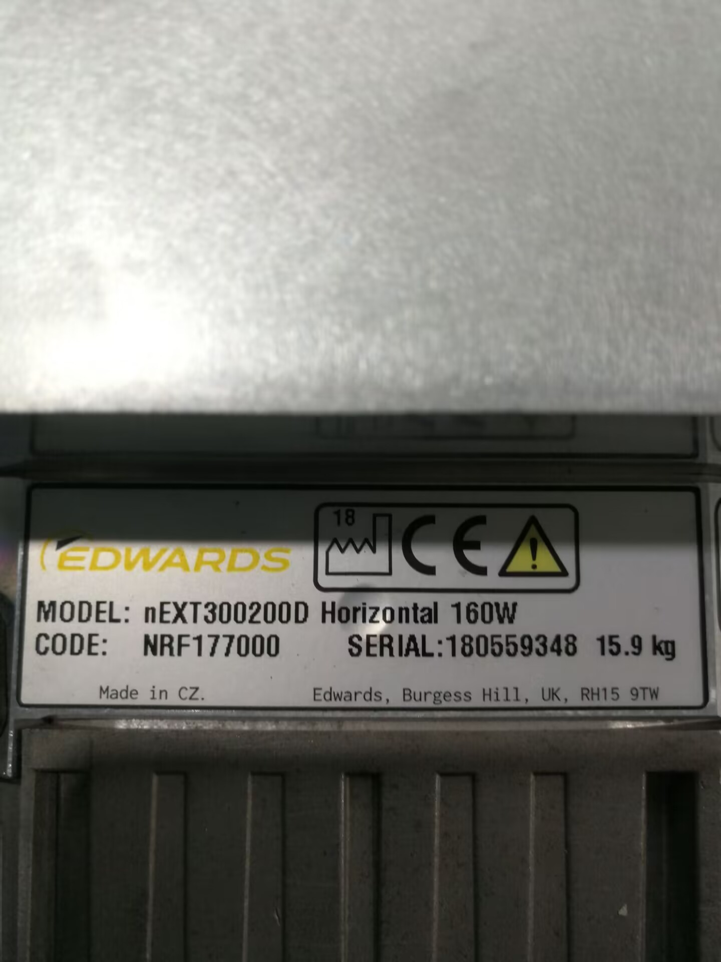 Edwards  nEXT 300200D Horizontal turbomolecular pump