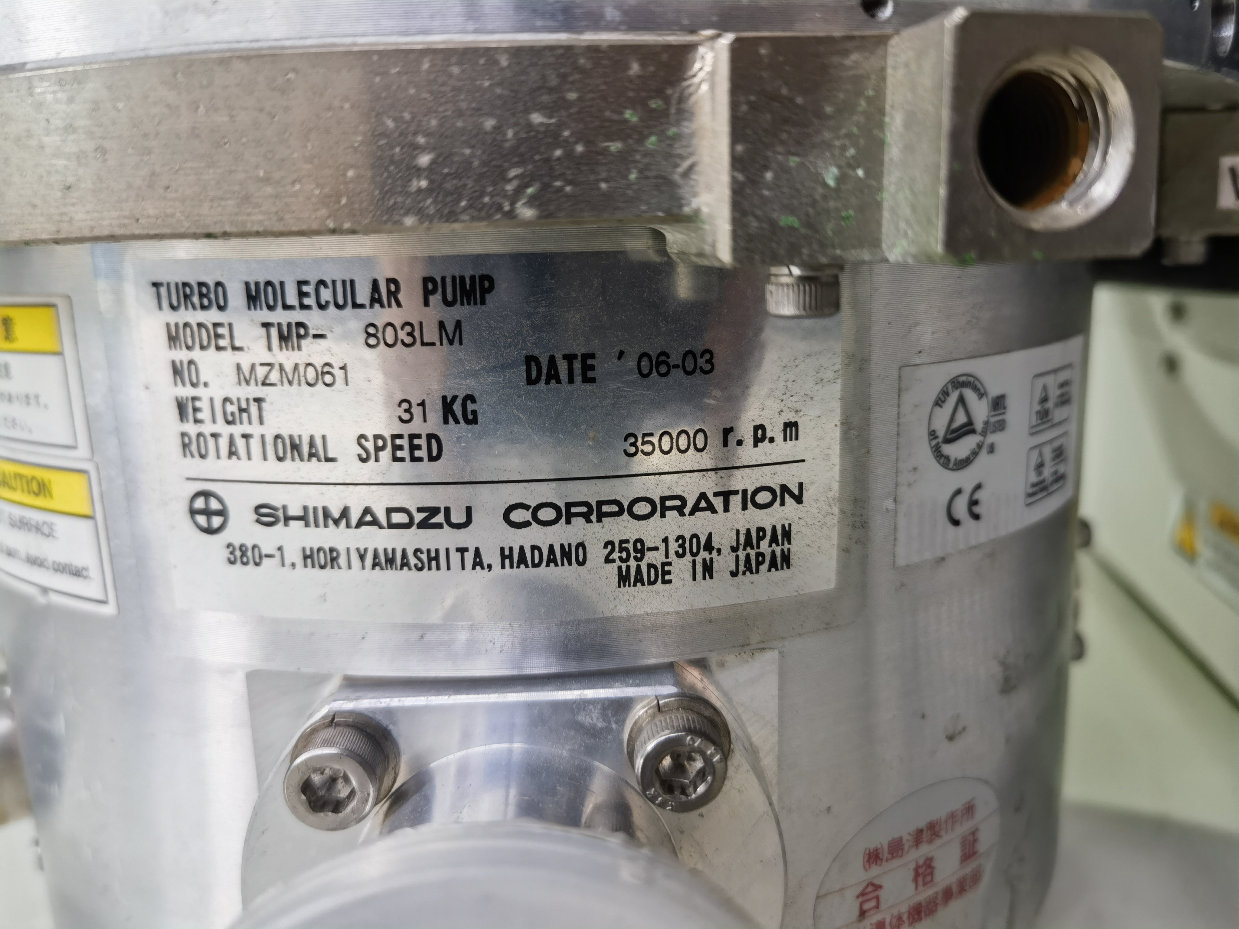 Turbo Molecular Pump TMP-803LM with Control 