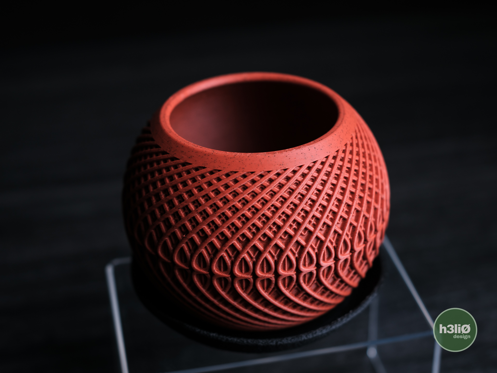 Kinetic Pflanzgefäß – 3D‑gedruckter Designer‑Pflanztopf