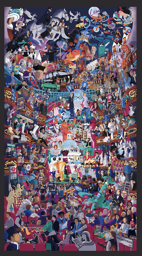 A Print of The London Jewish Mural