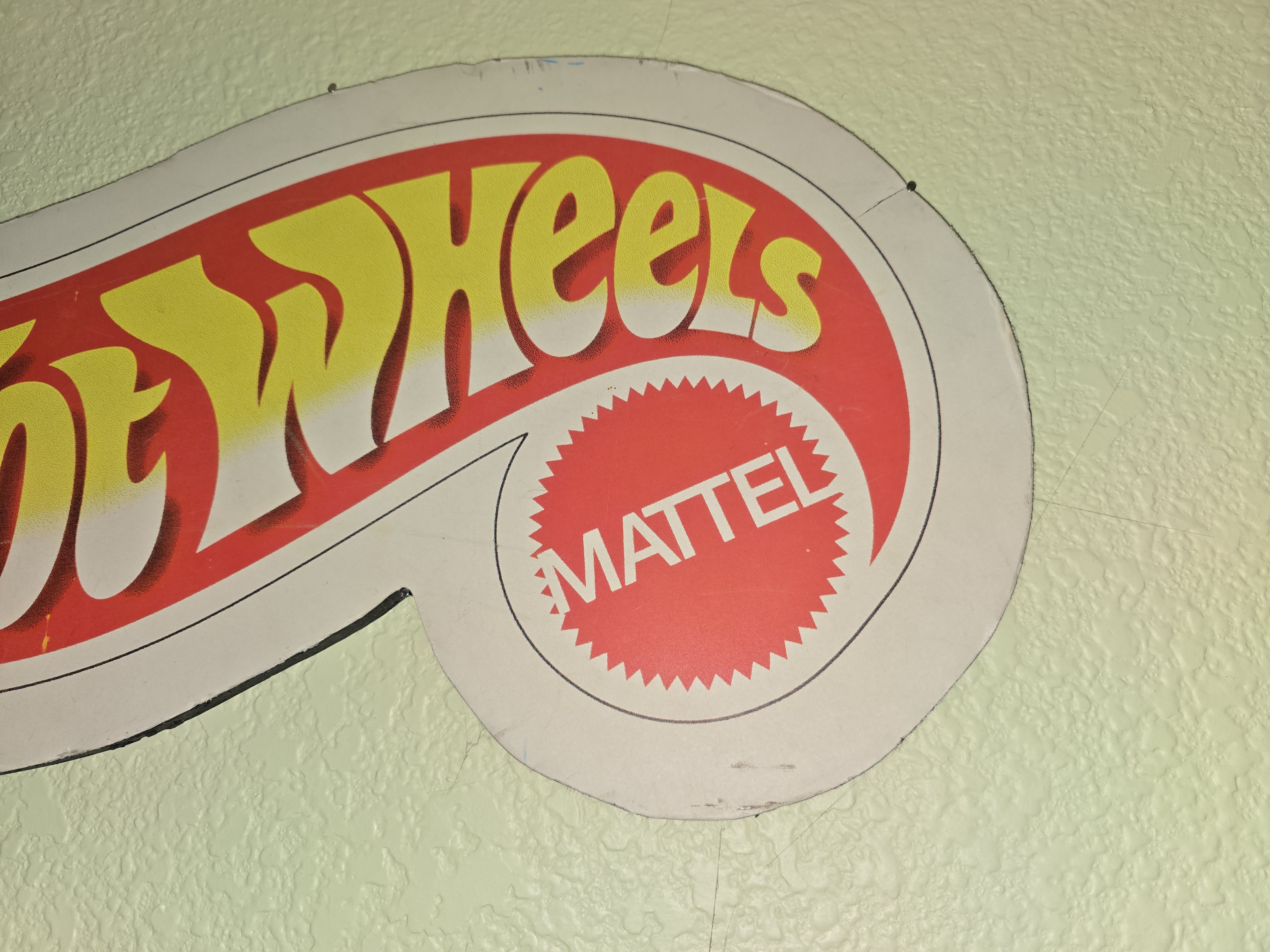 Hot Wheels Vintage Logo Sign