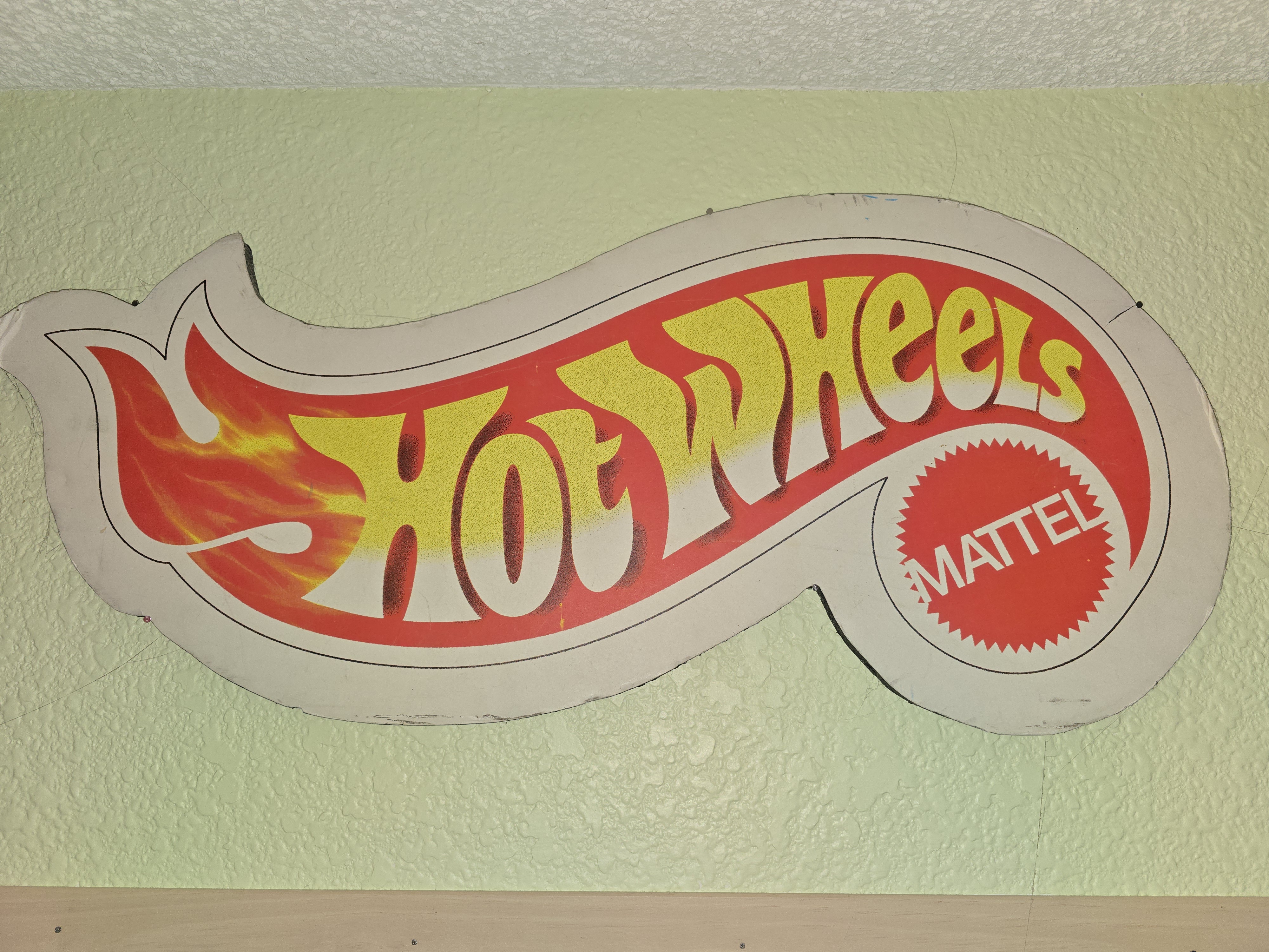 Hot Wheels Vintage Logo Sign