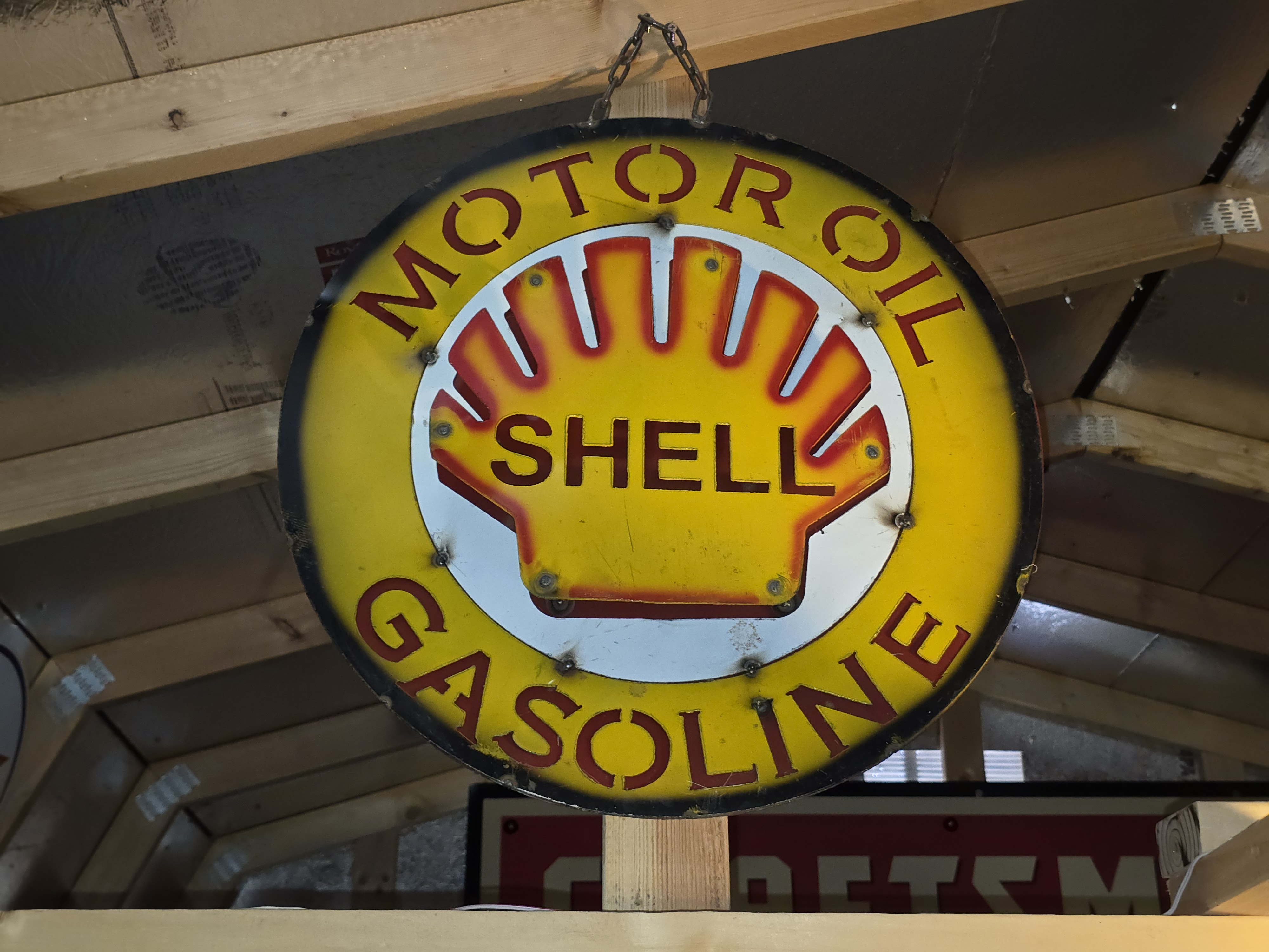 Retro Shell Gasoline Sign