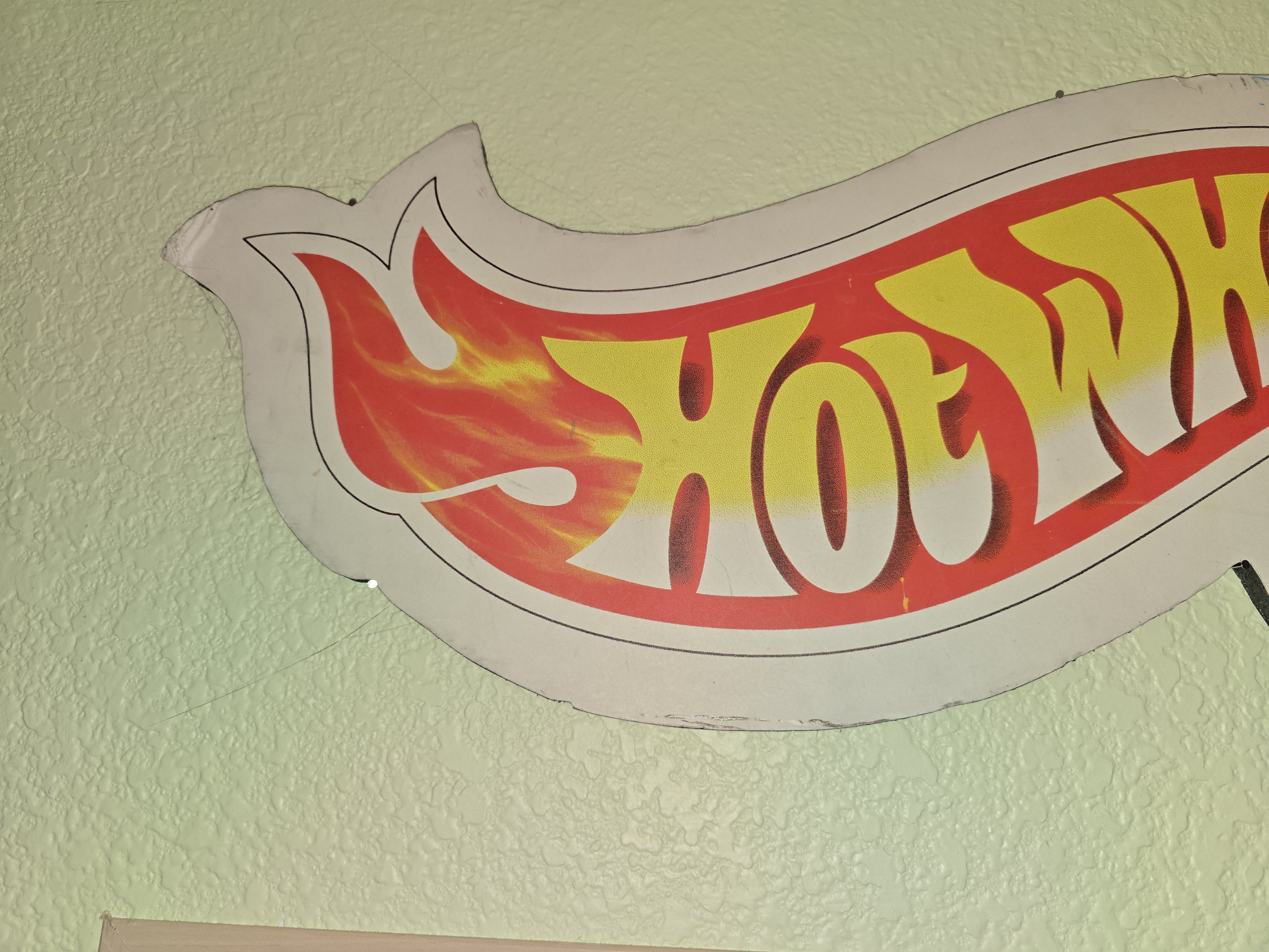 Hot Wheels Vintage Logo Sign