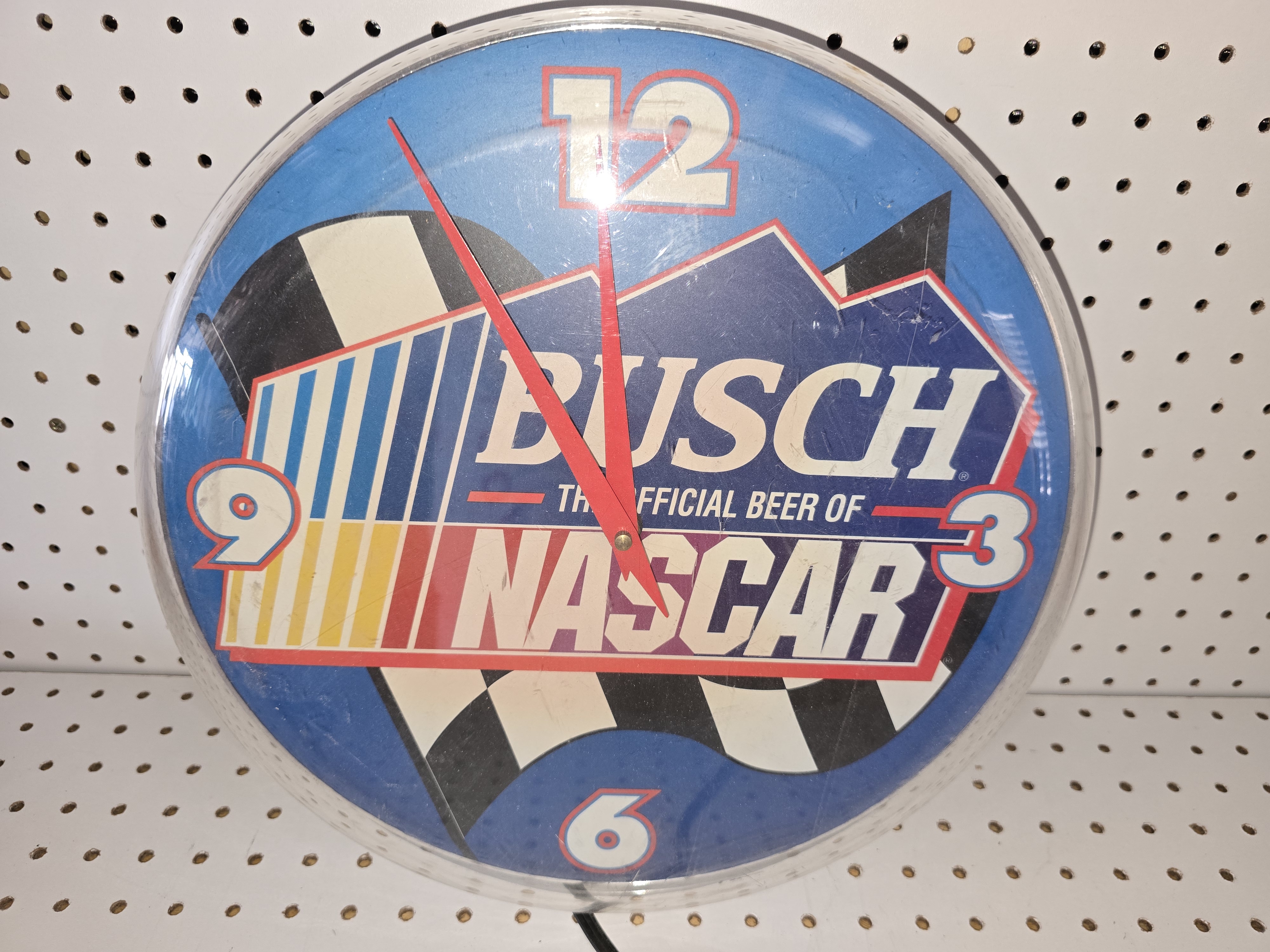 Busch NASCAR Wall Clock