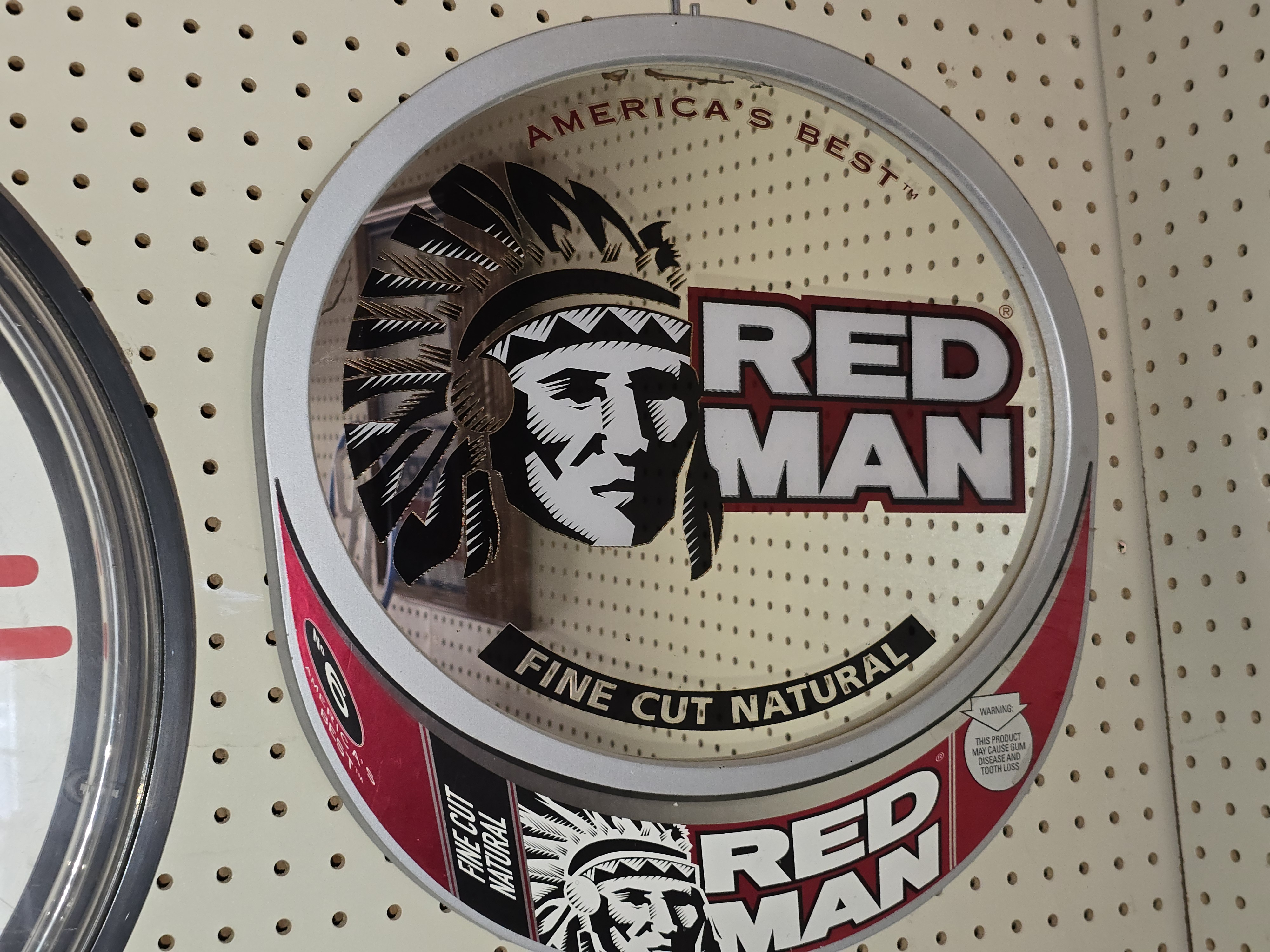 Red Man Fine Cut Natural Tobacco Tin