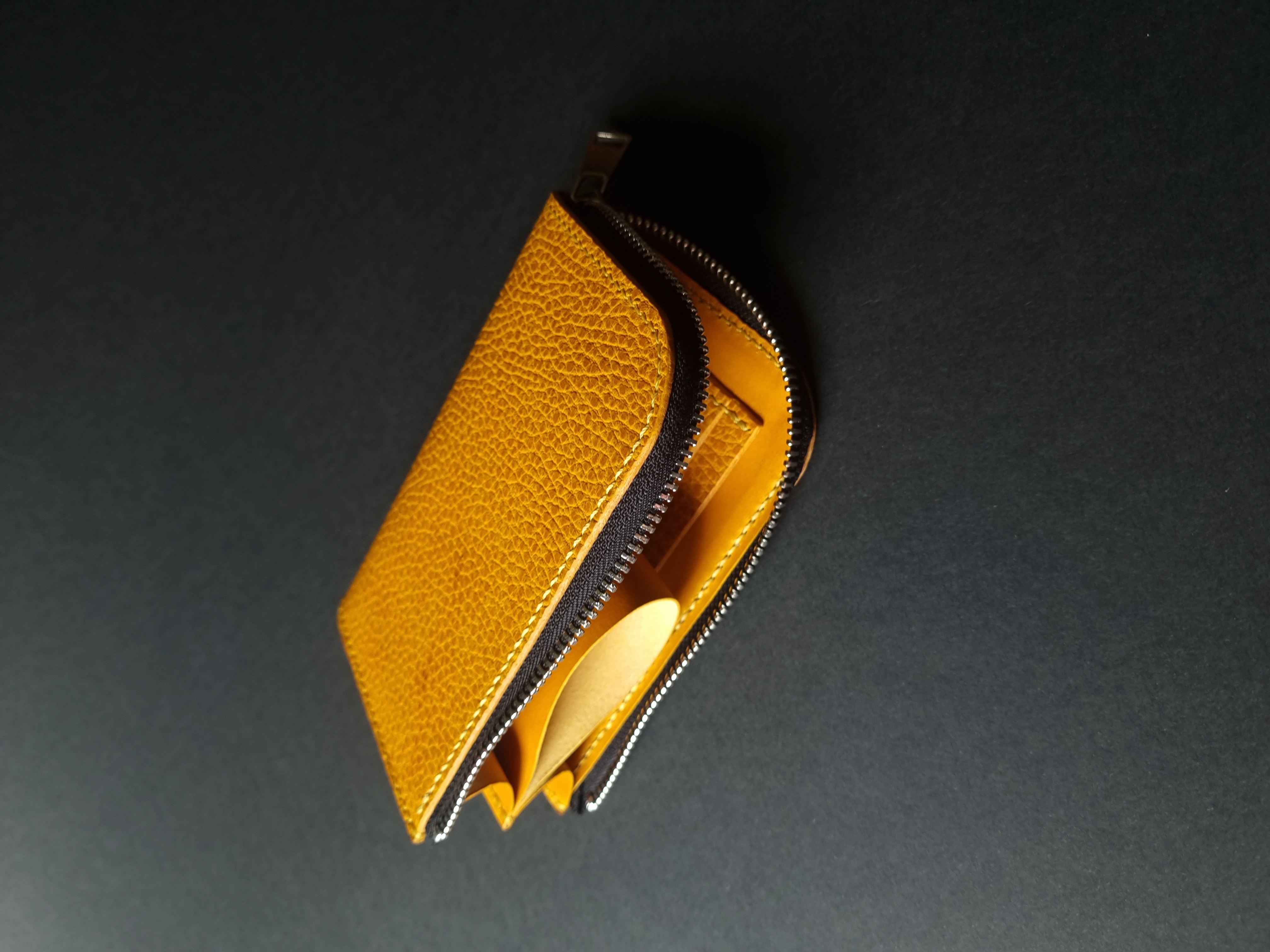 Compact Yellow L-Shape Wallet