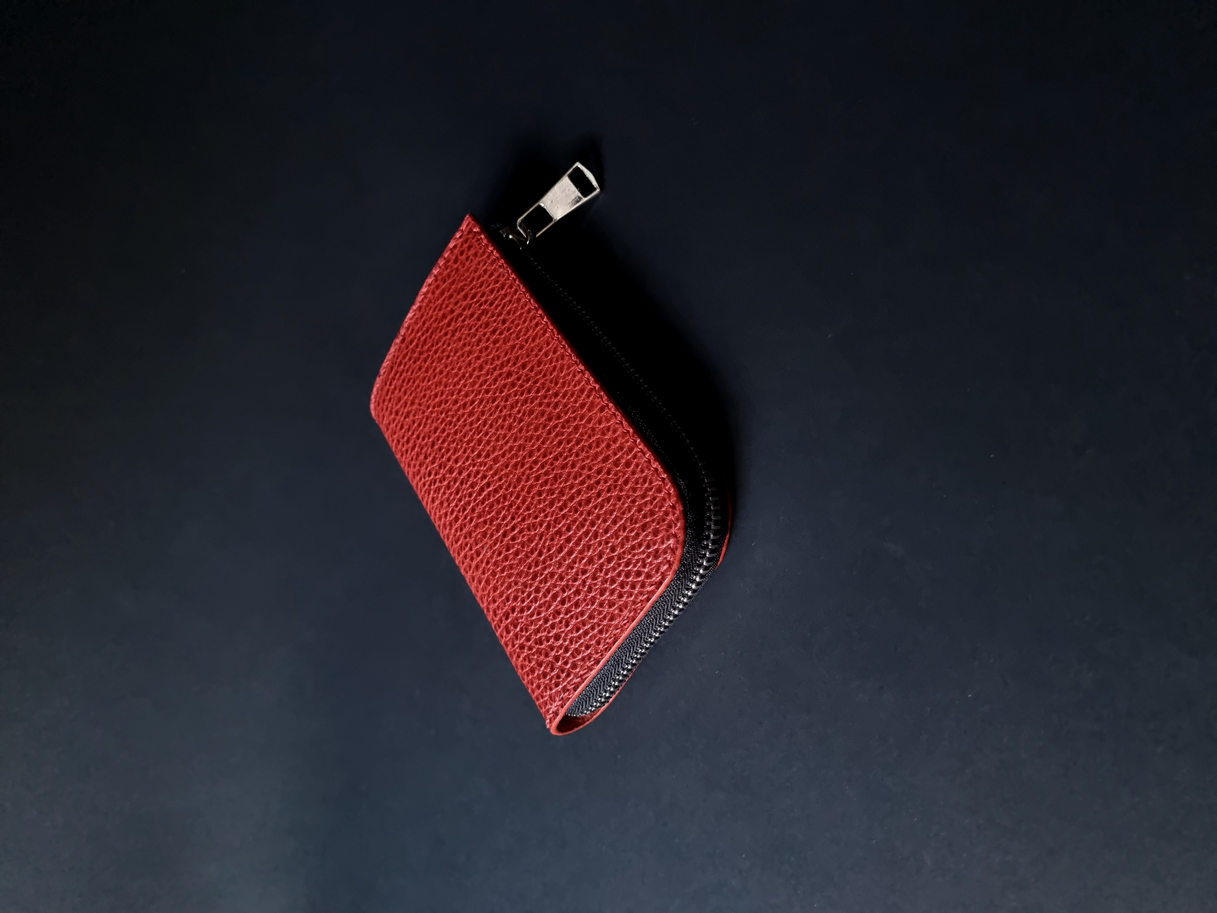 Red Dollaro Leather L-Shape Wallet
