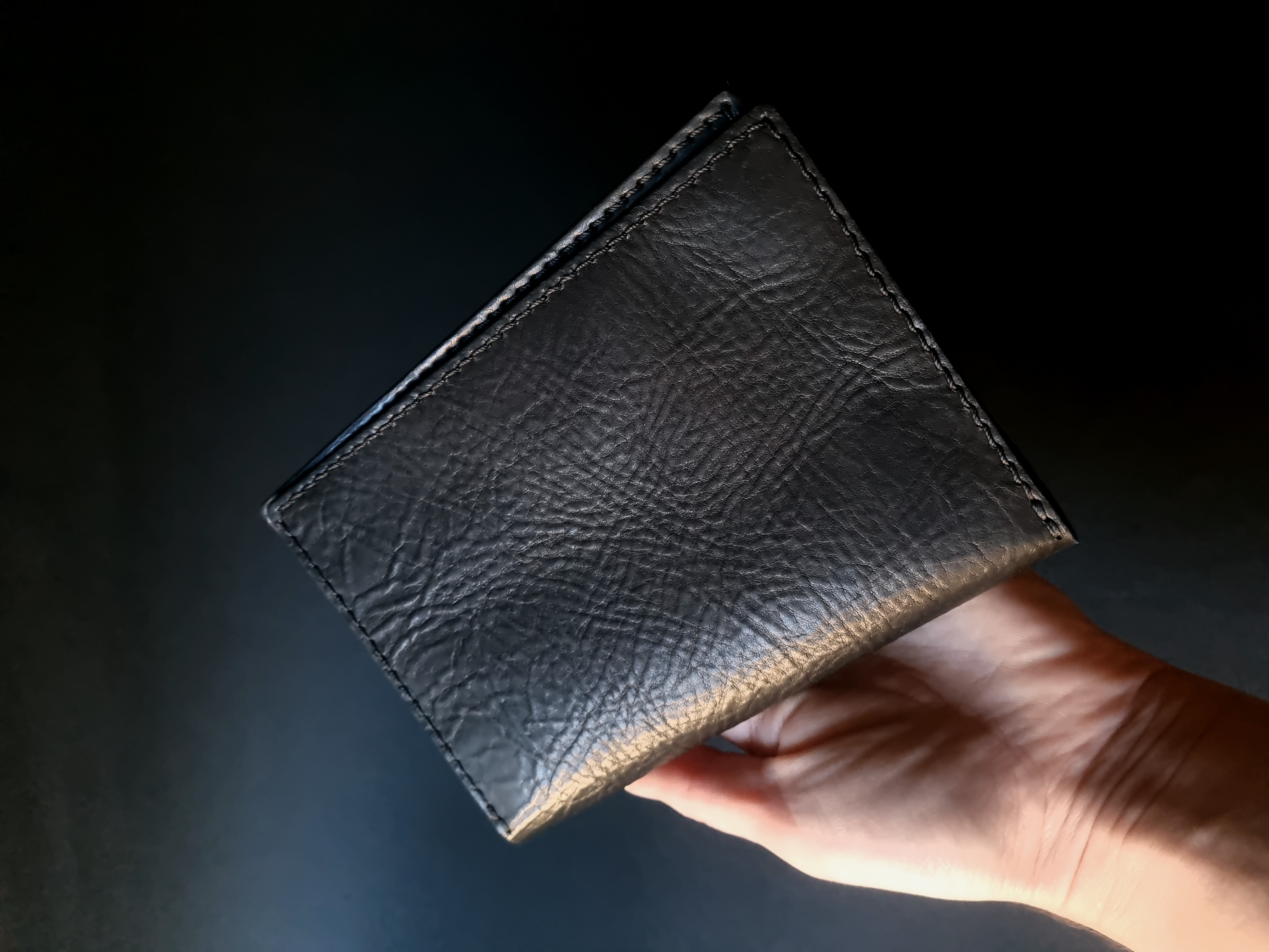 Horween Derby leather A6 document case - Black