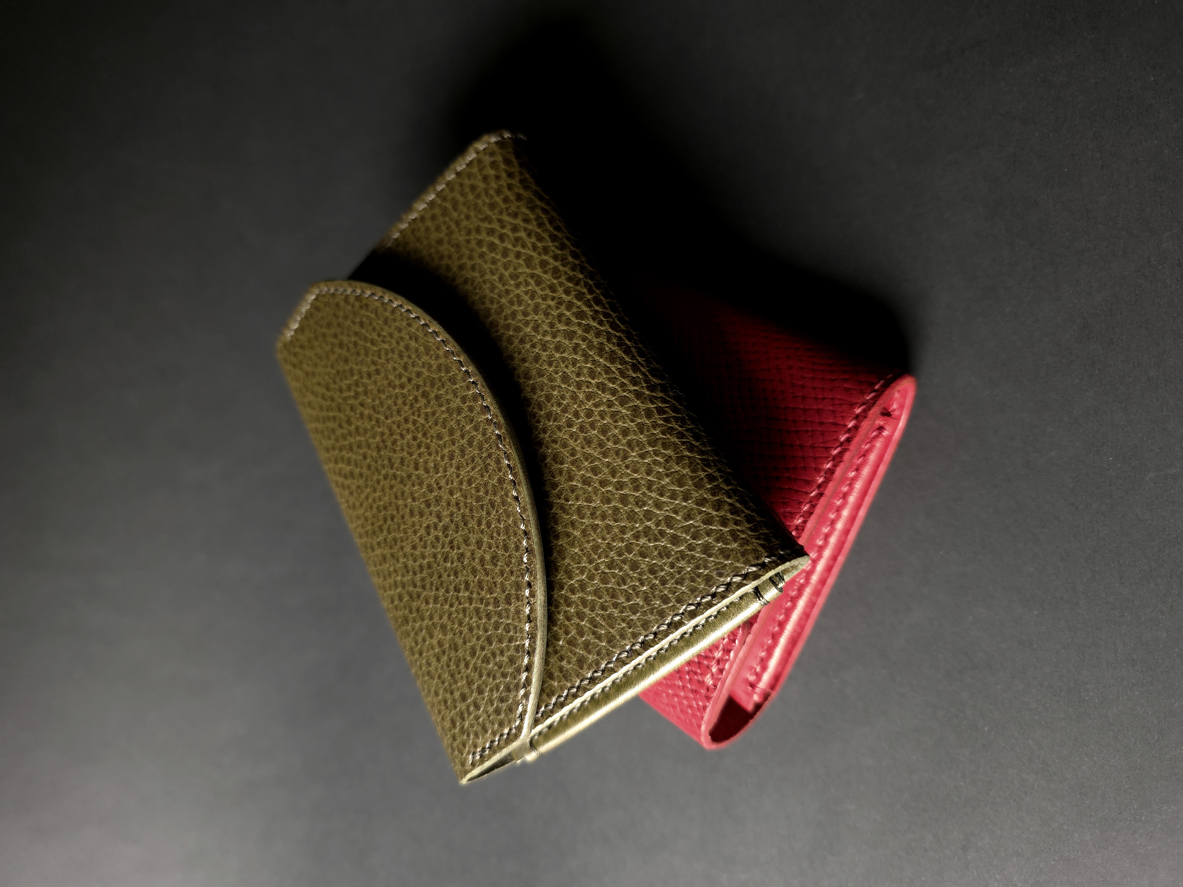 Buttero Hatch Leather Flap Wallet with Magnetic Closure