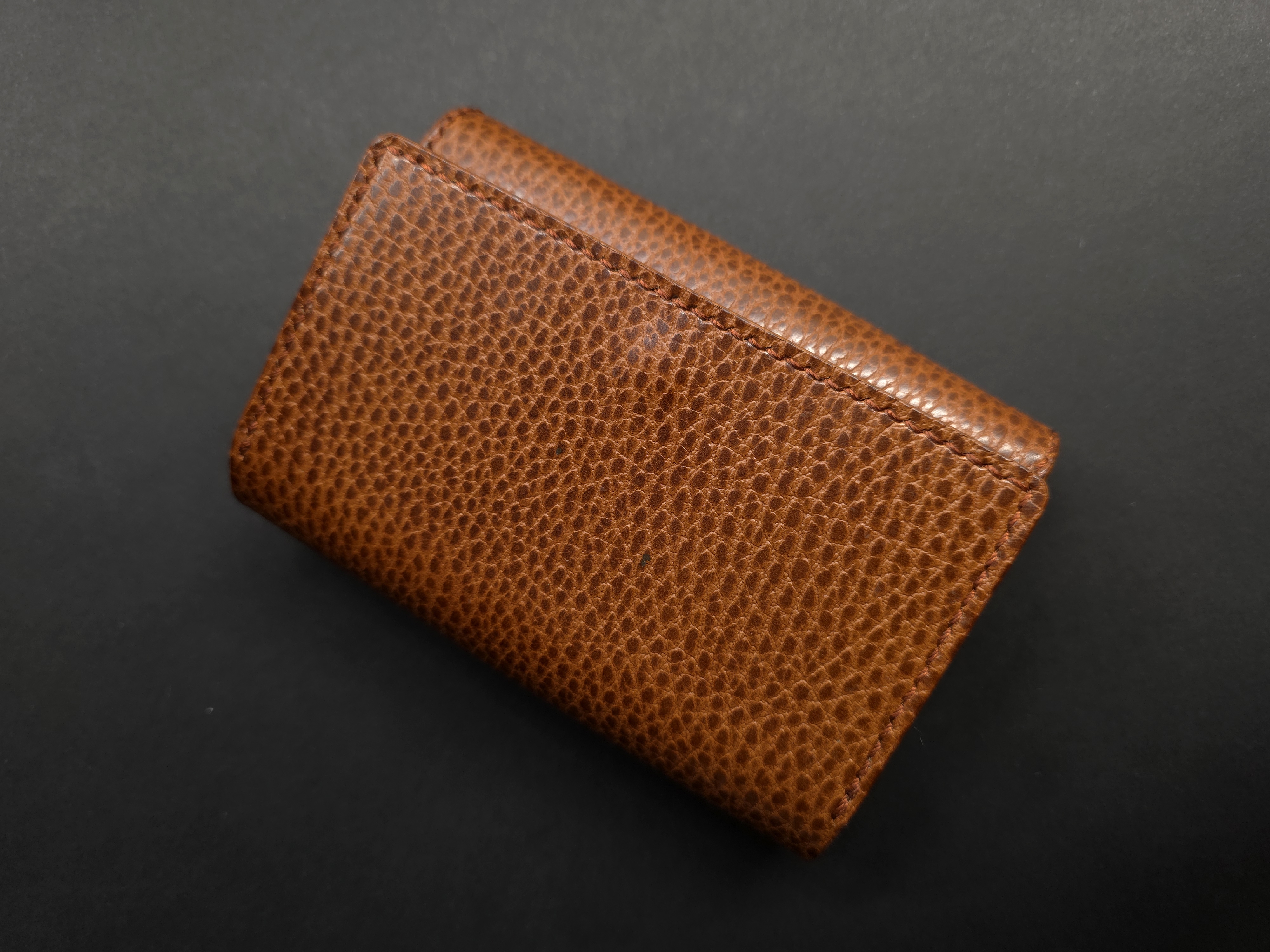 Handcrafted Brown Full Grain Leather Flap Wallet