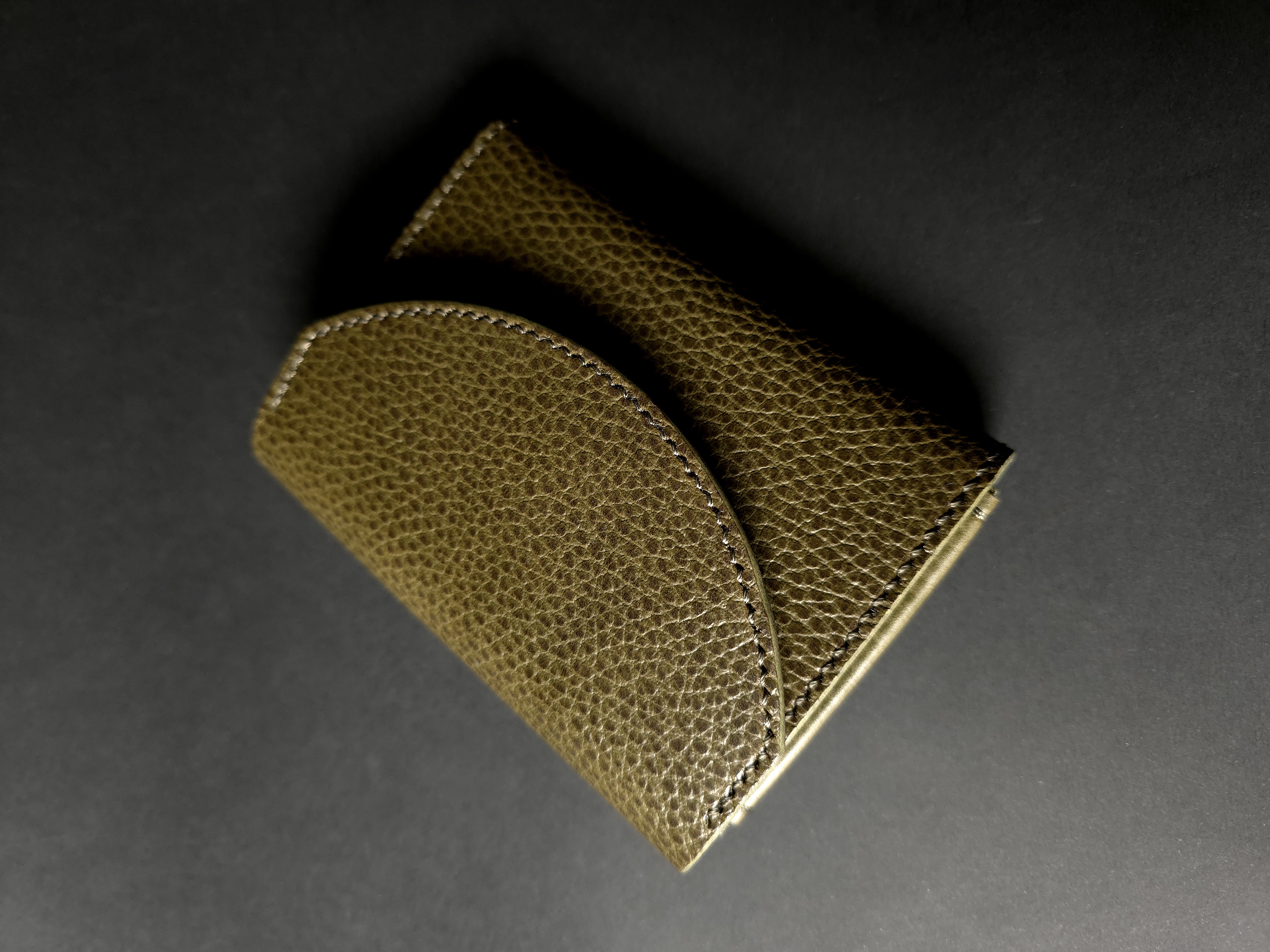 Buttero Hatch Leather Flap Wallet with Magnetic Closure