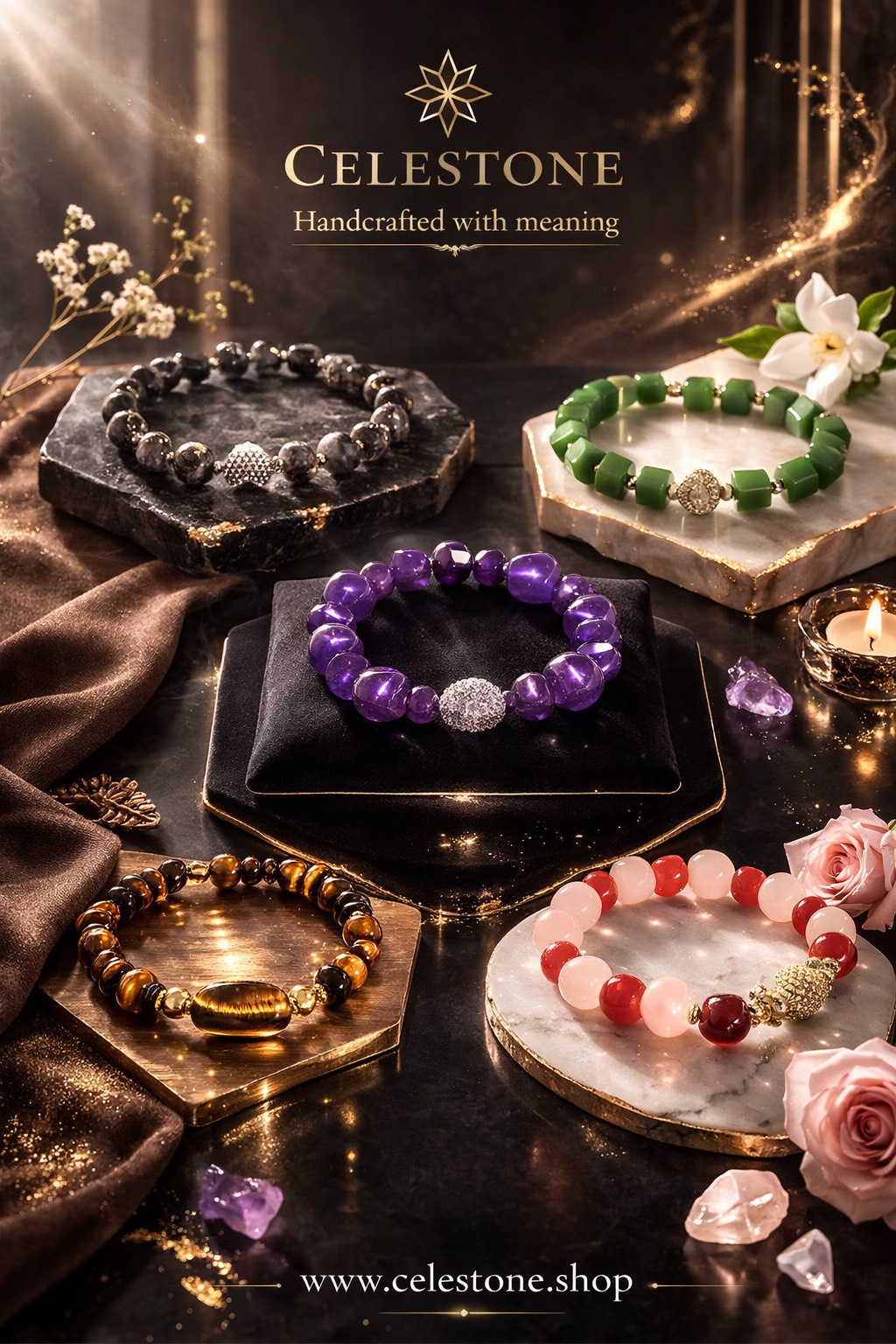Celestone Gemstone Bracelets