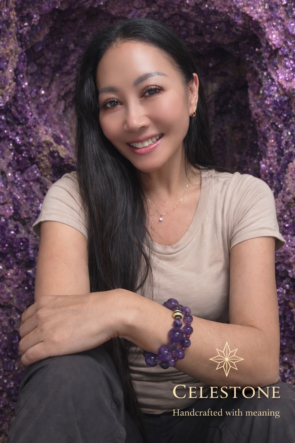 Celestone Amethyst Bracelet