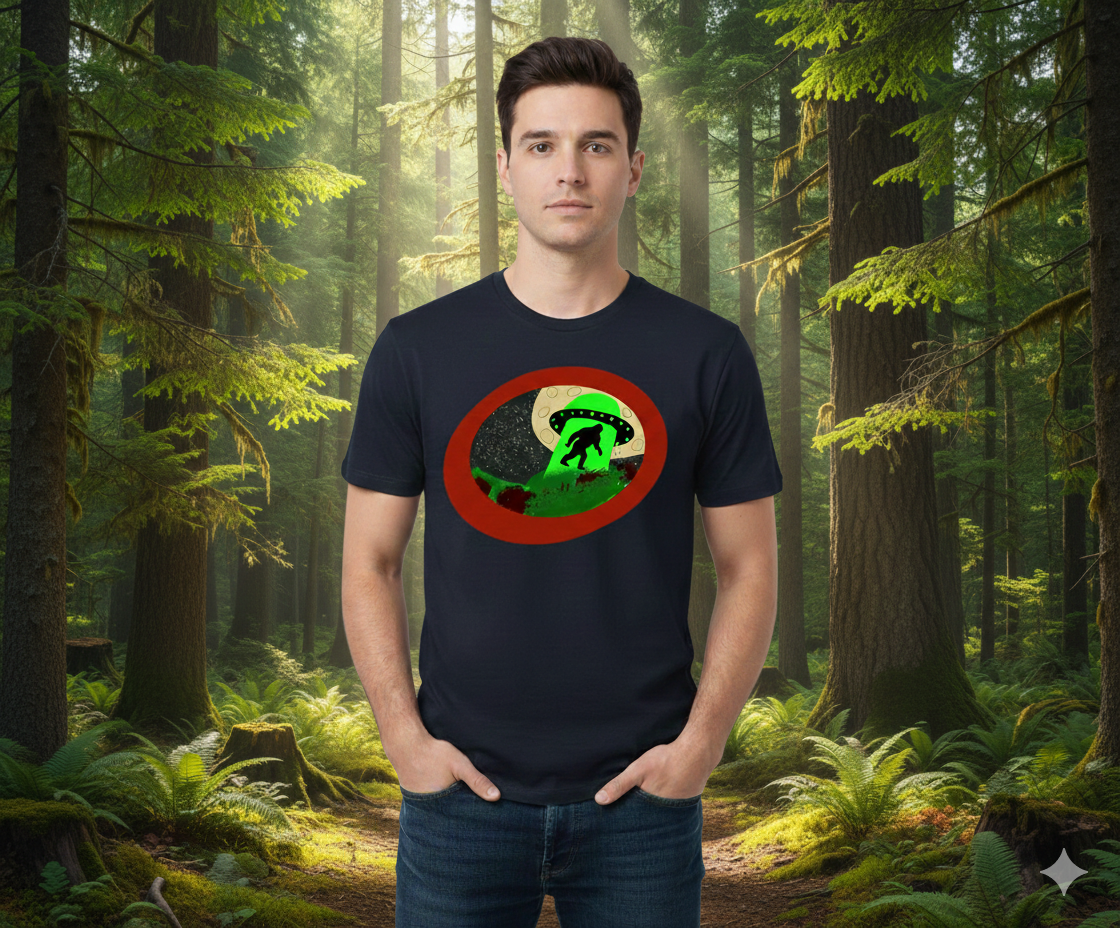 Bigfoot Adventure Tee. Tee shirts starting at $25 (Sweat Shirts Available)