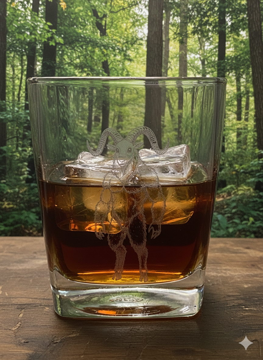 The Sheepsquatch Whiskey Glass