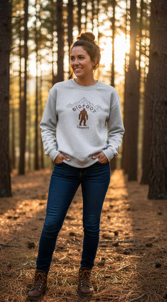 Bigfoot Country. Tee shirts starting at $25 (Sweat Shirts Available)